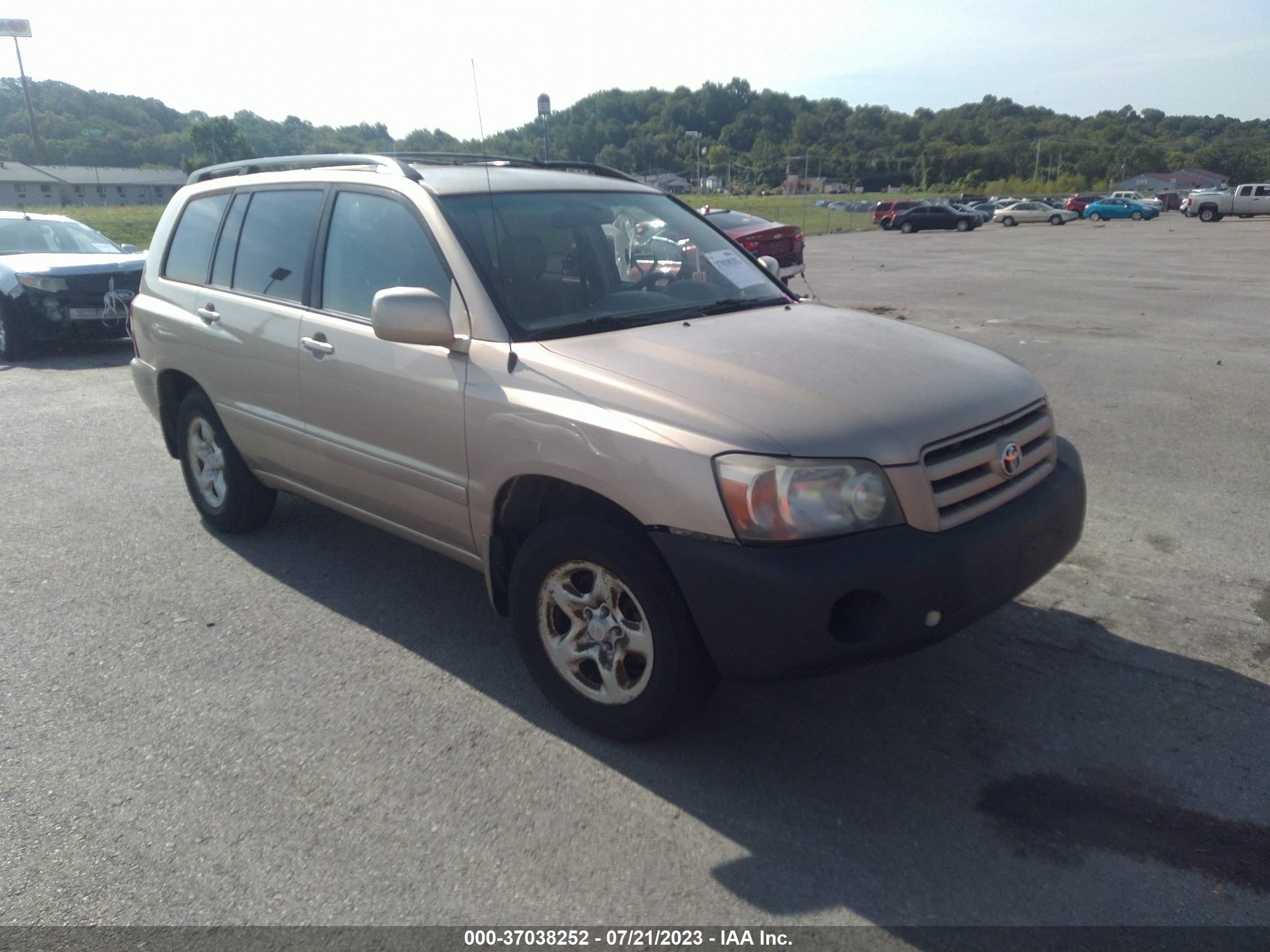 TOYOTA HIGHLANDER 2005 jtegd21a850106642