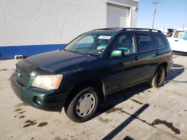 TOYOTA HIGHLANDER 2002 jtegd21ax20023774