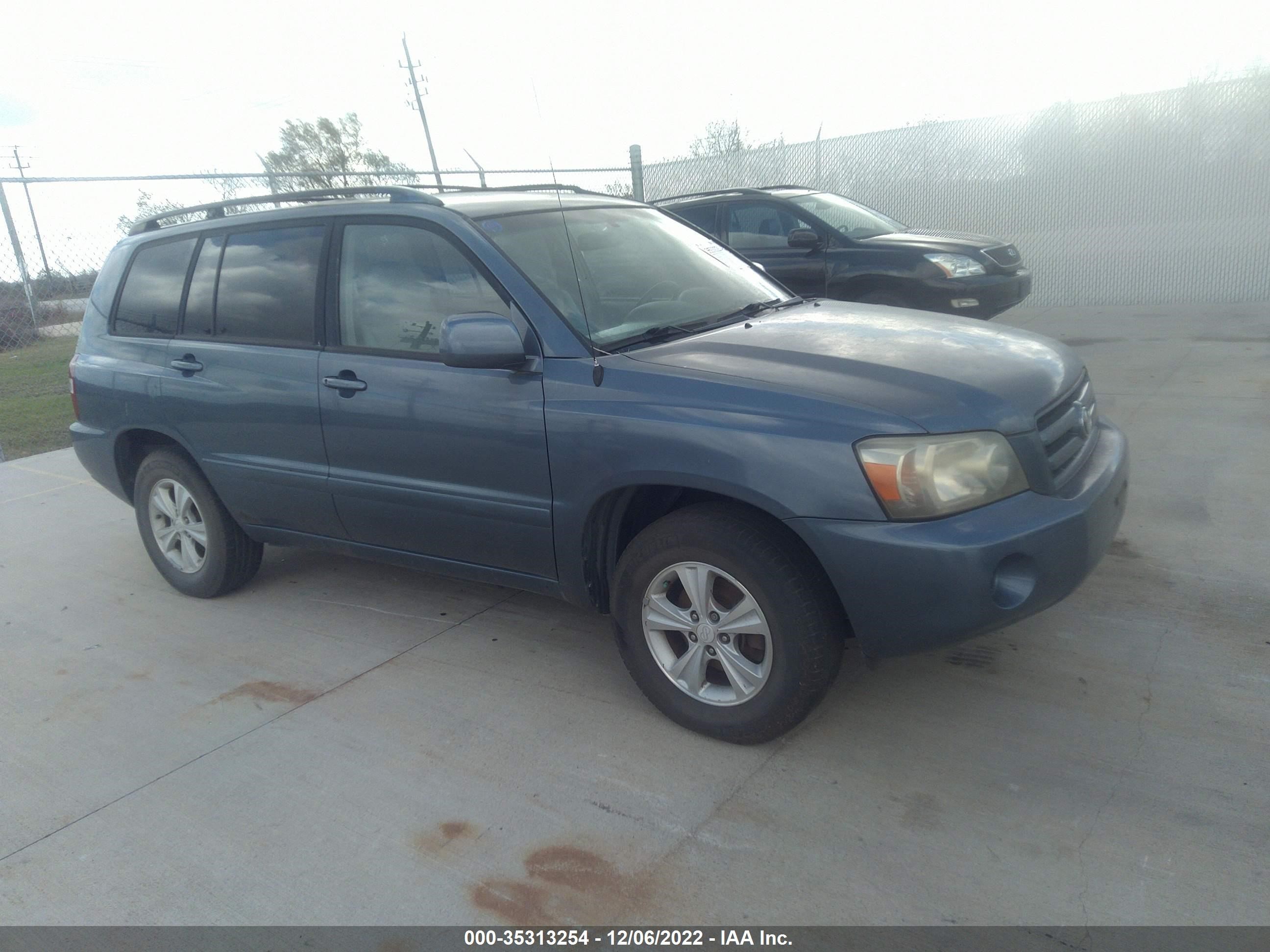 TOYOTA HIGHLANDER 2005 jtegd21ax50120977