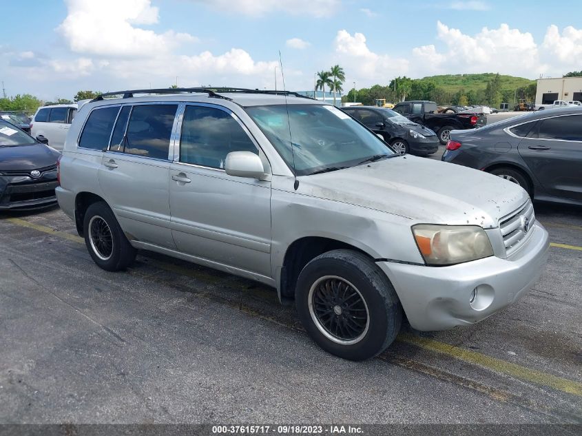 TOYOTA HIGHLANDER 2007 jtegd21ax70159104