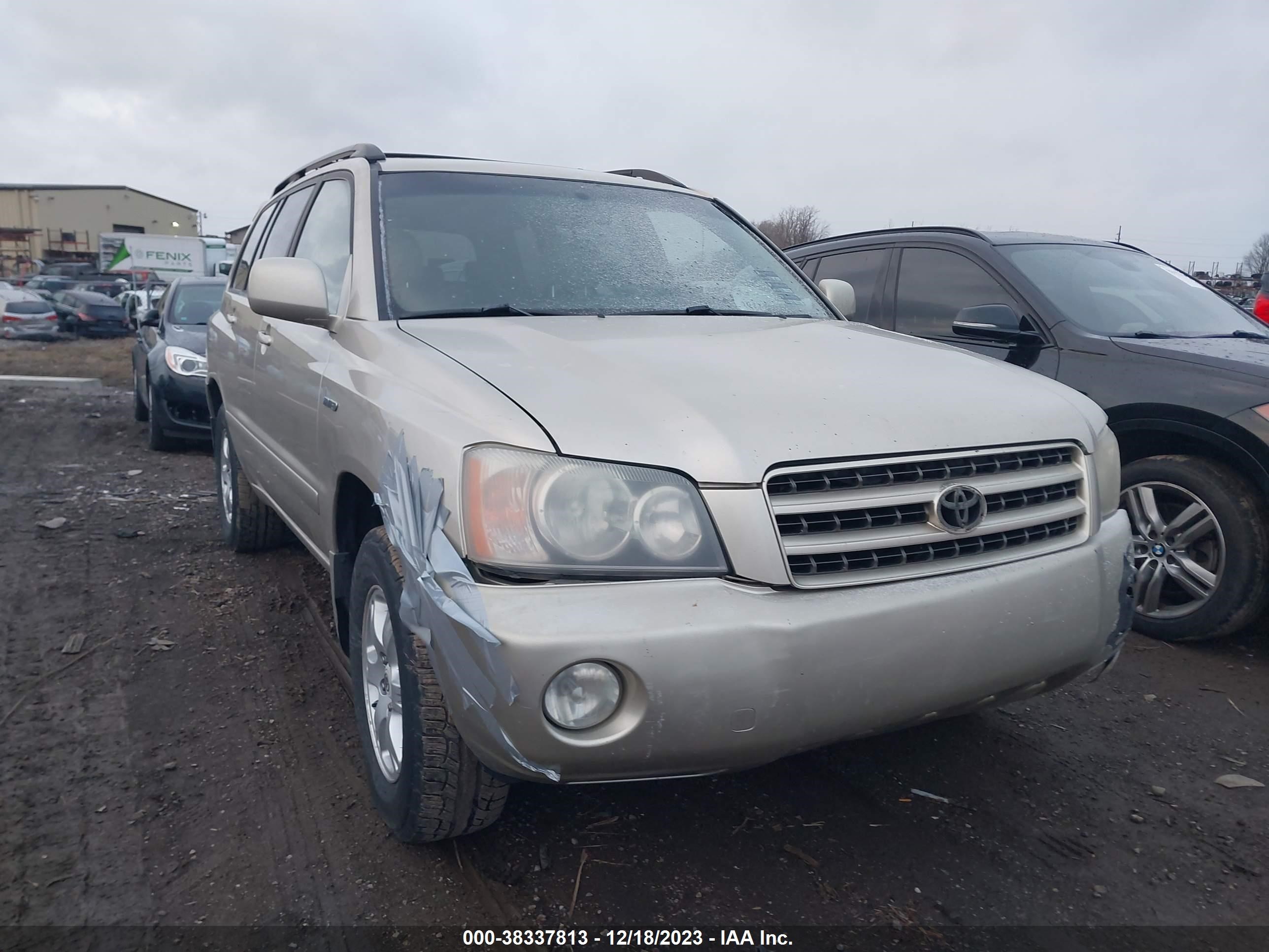 TOYOTA HIGHLANDER 2001 jtegf21a010013022