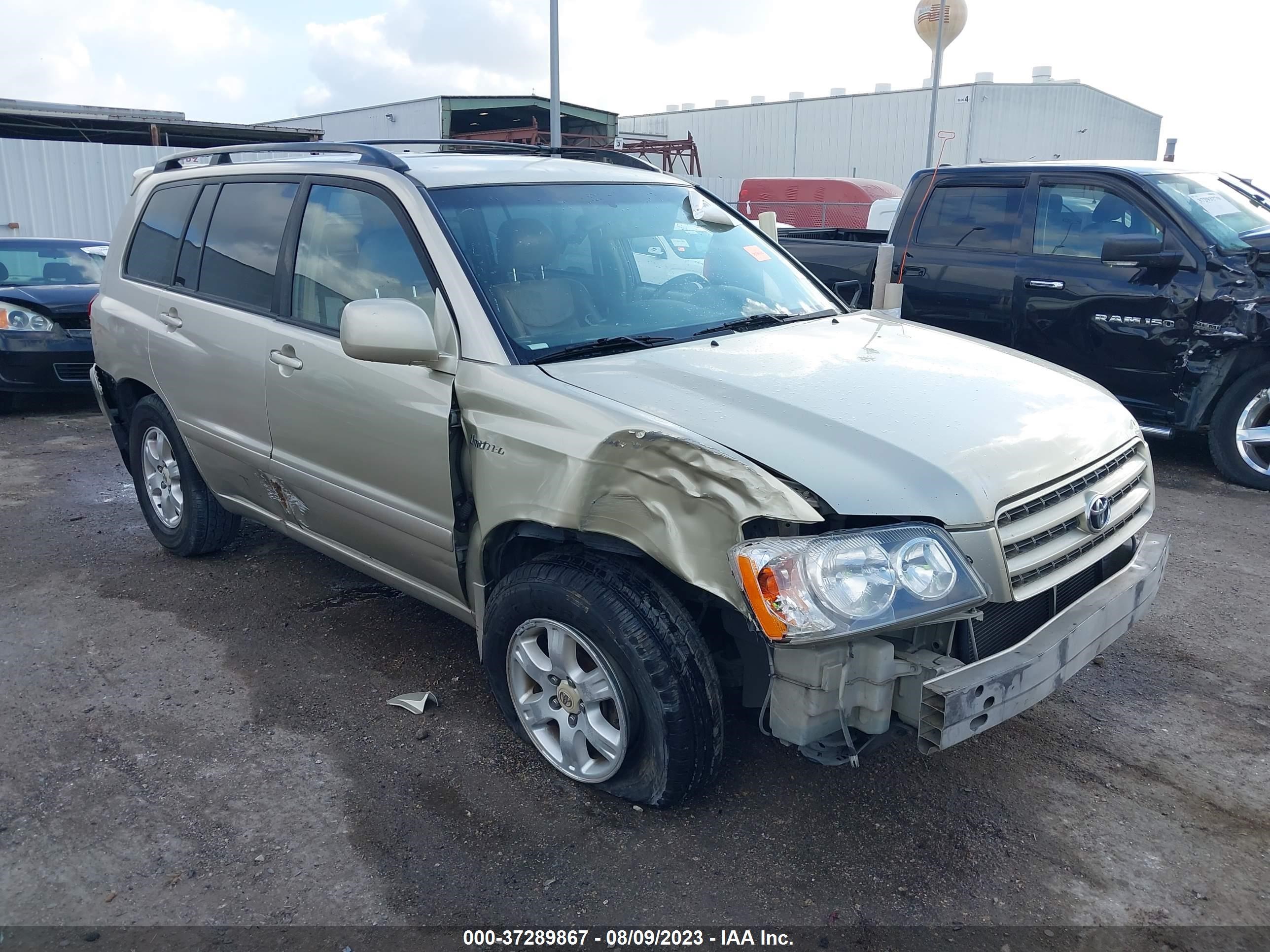 TOYOTA HIGHLANDER 2001 jtegf21a010019113