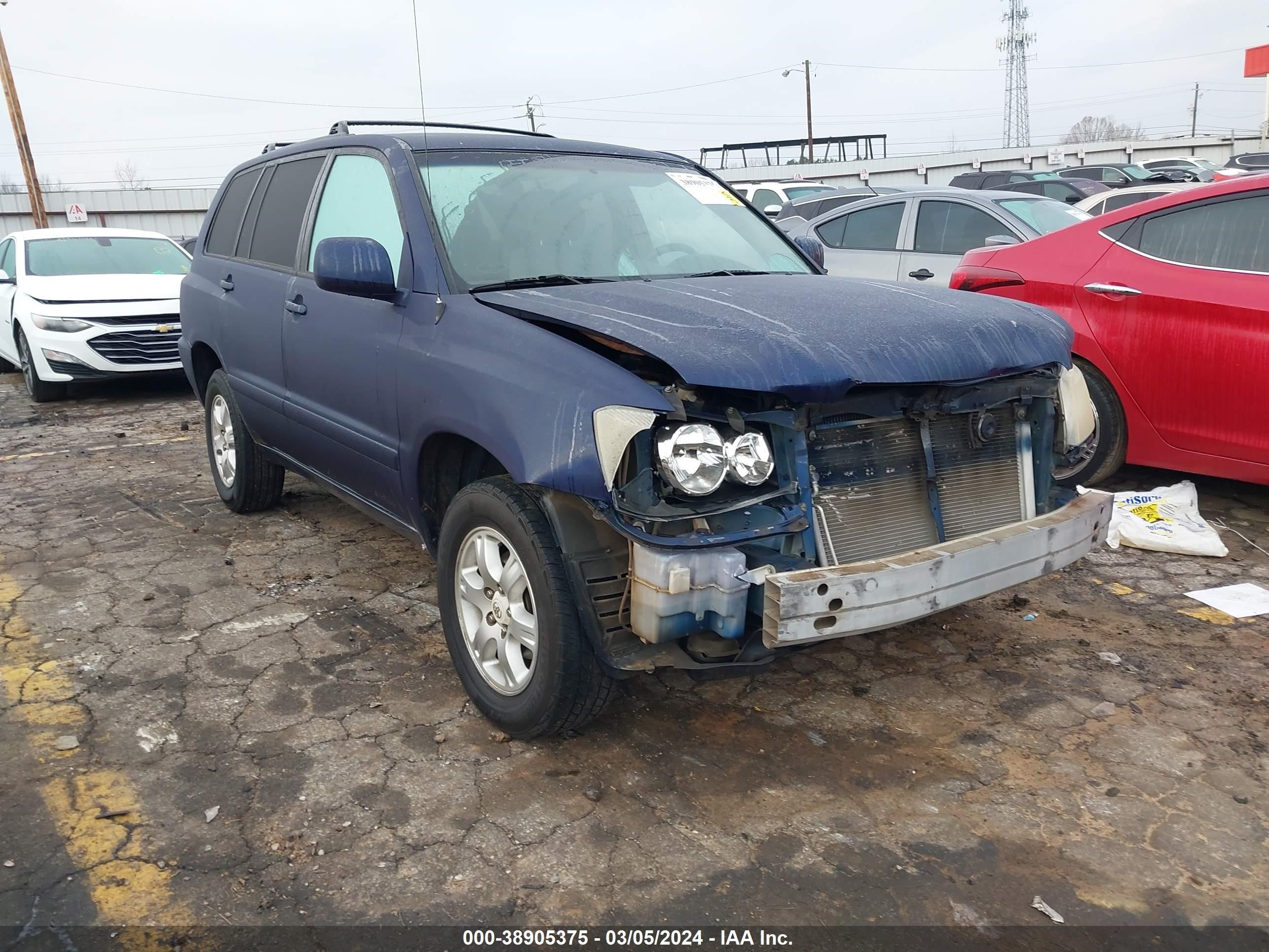 TOYOTA HIGHLANDER 2003 jtegf21a030087205