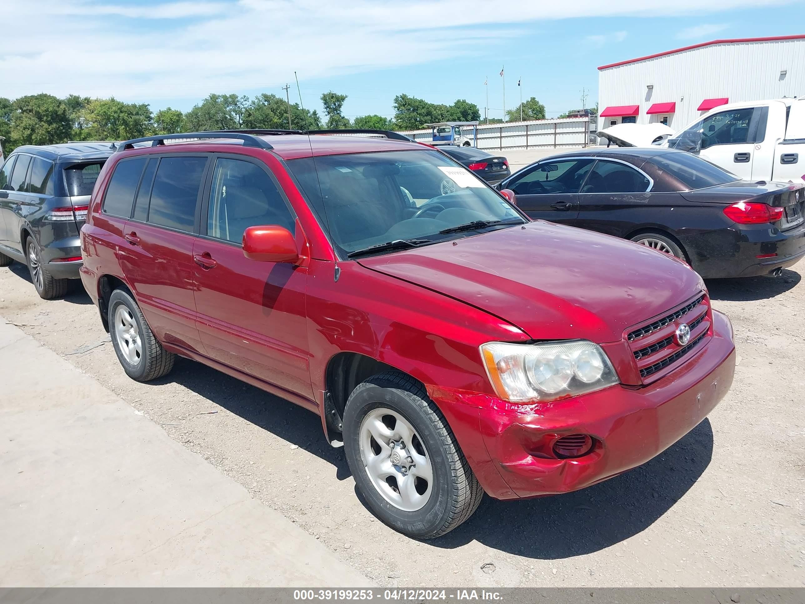 TOYOTA HIGHLANDER 2001 jtegf21a210009554