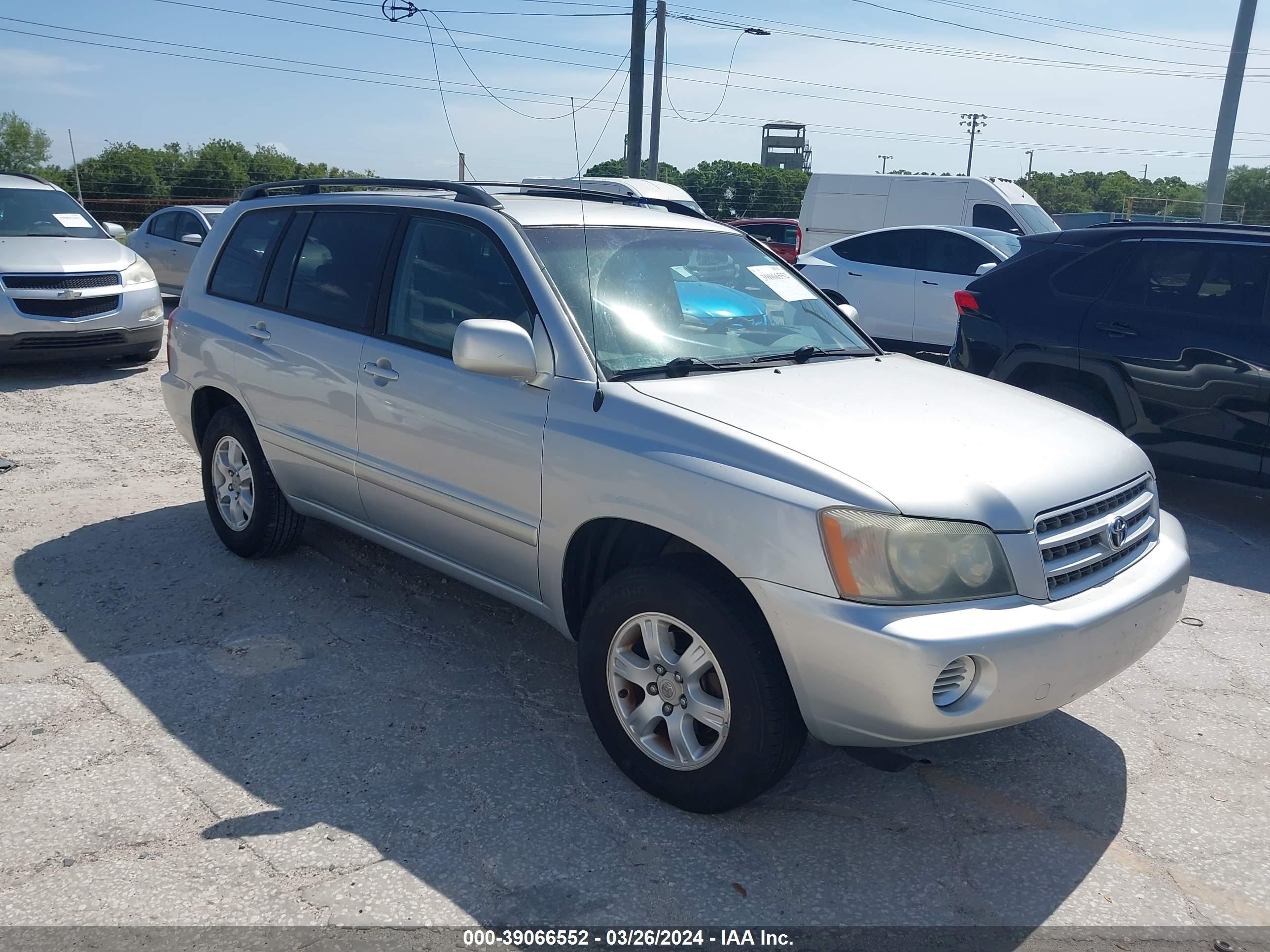 TOYOTA HIGHLANDER 2002 jtegf21a220057377