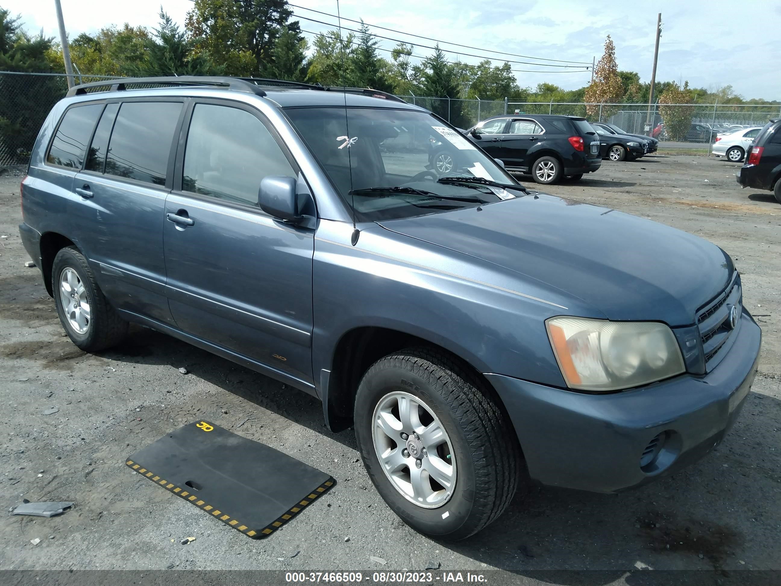 TOYOTA HIGHLANDER 2003 jtegf21a230085262