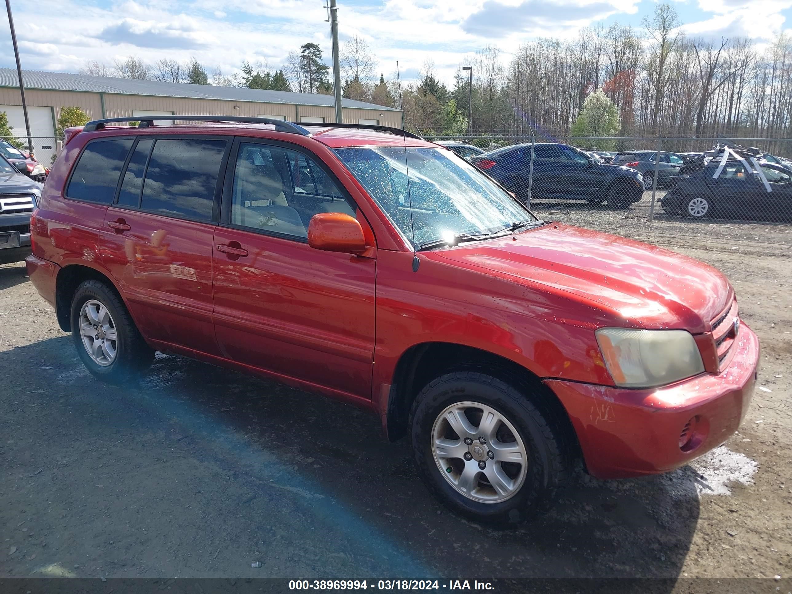 TOYOTA HIGHLANDER 2003 jtegf21a230110581