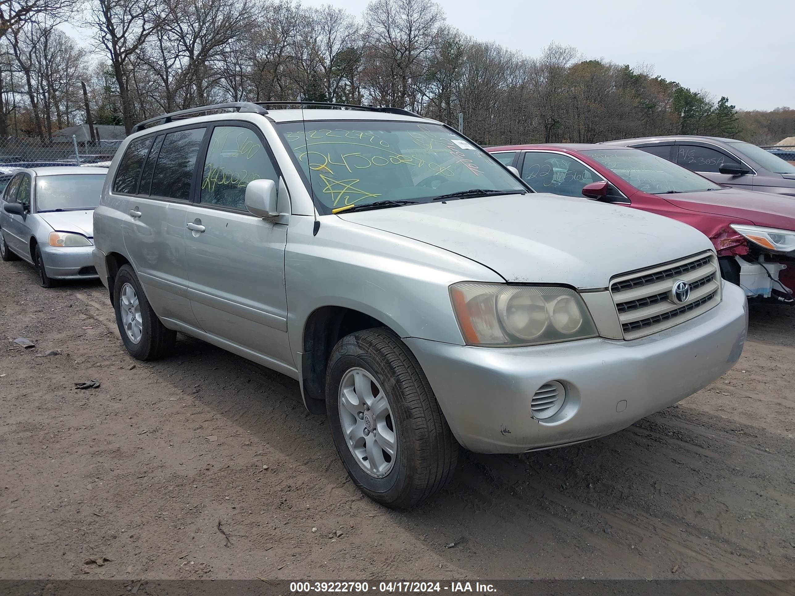 TOYOTA HIGHLANDER 2003 jtegf21a230116557