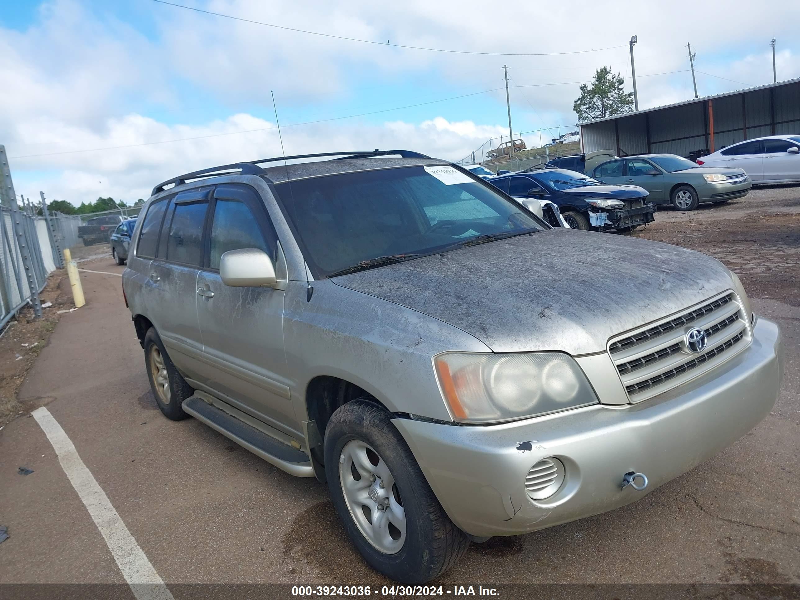 TOYOTA HIGHLANDER 2002 jtegf21a320057050