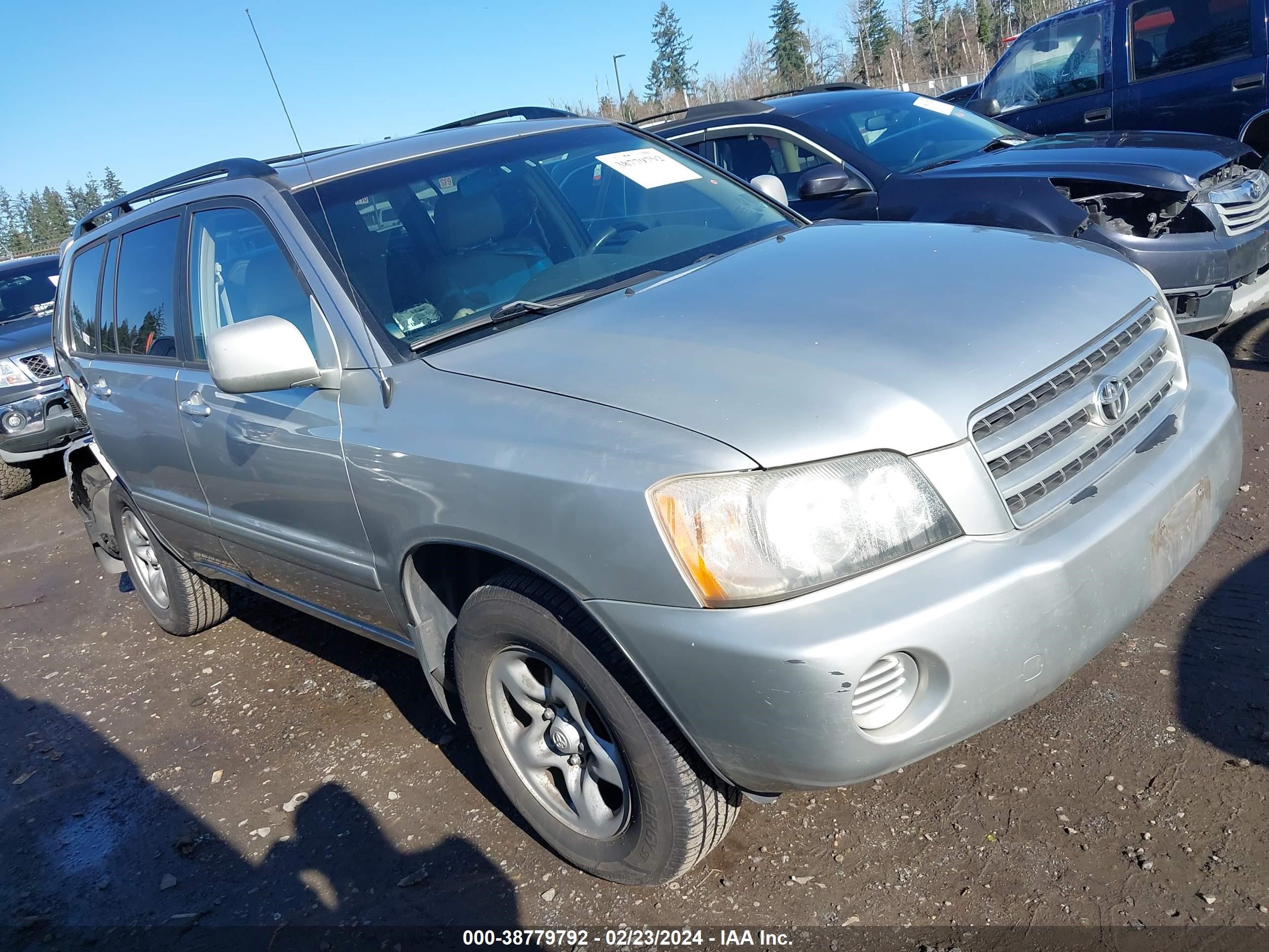 TOYOTA HIGHLANDER 2001 jtegf21a410003593