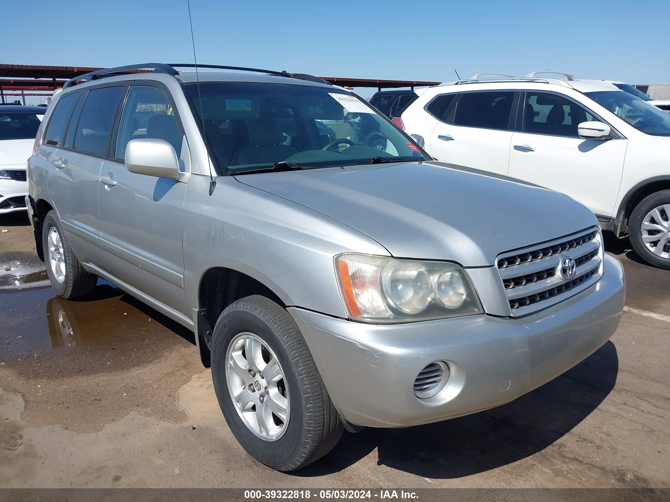 TOYOTA HIGHLANDER 2001 jtegf21a410016389