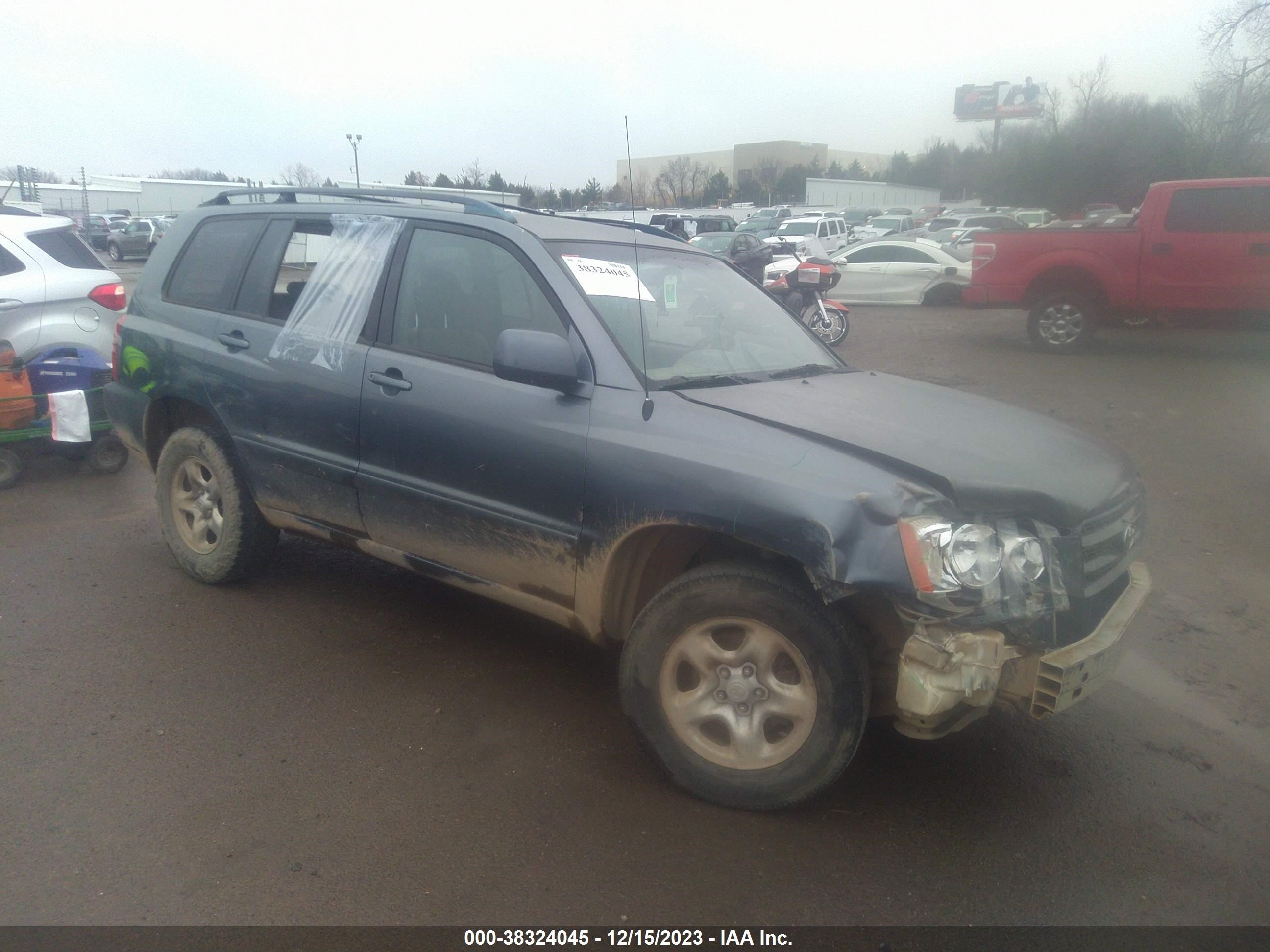 TOYOTA HIGHLANDER 2001 jtegf21a410019938