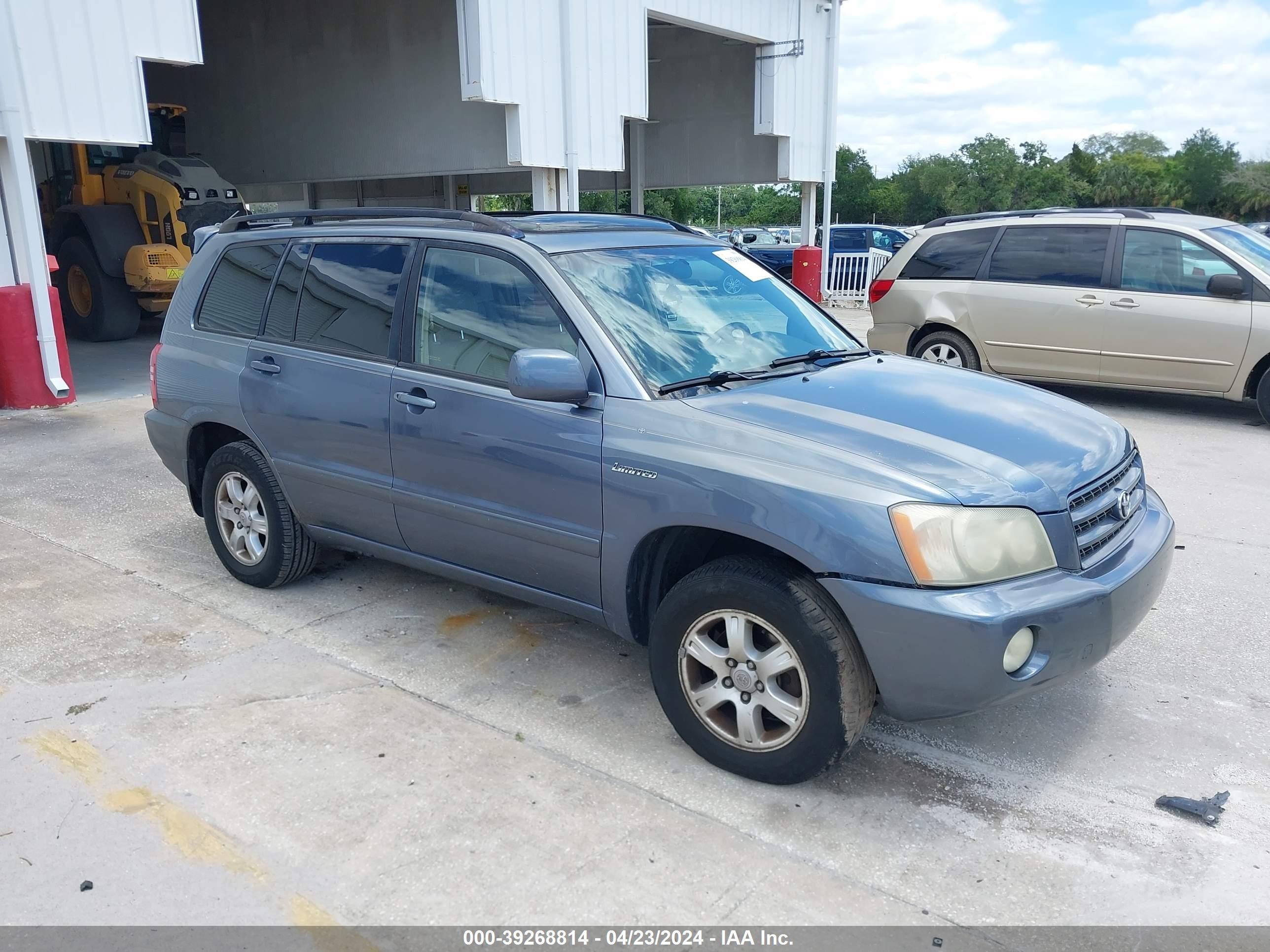 TOYOTA HIGHLANDER 2002 jtegf21a420069479