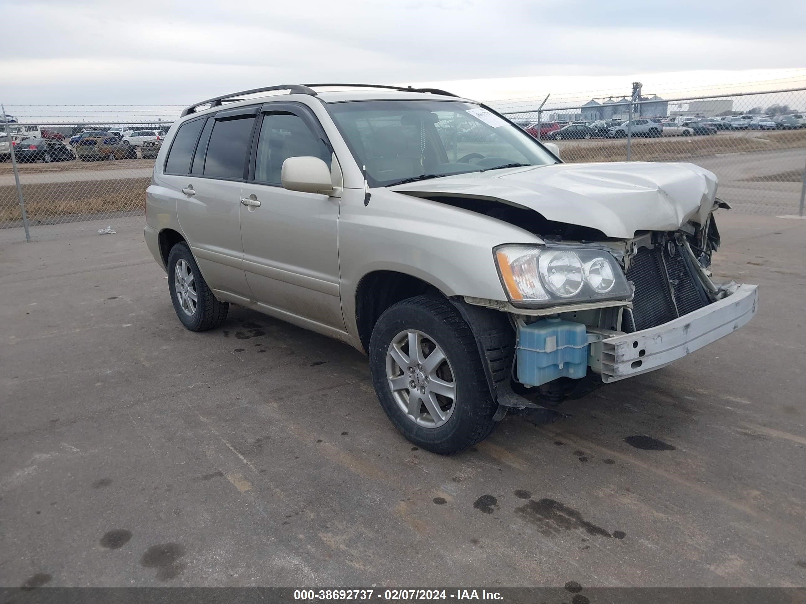 TOYOTA HIGHLANDER 2003 jtegf21a430076451