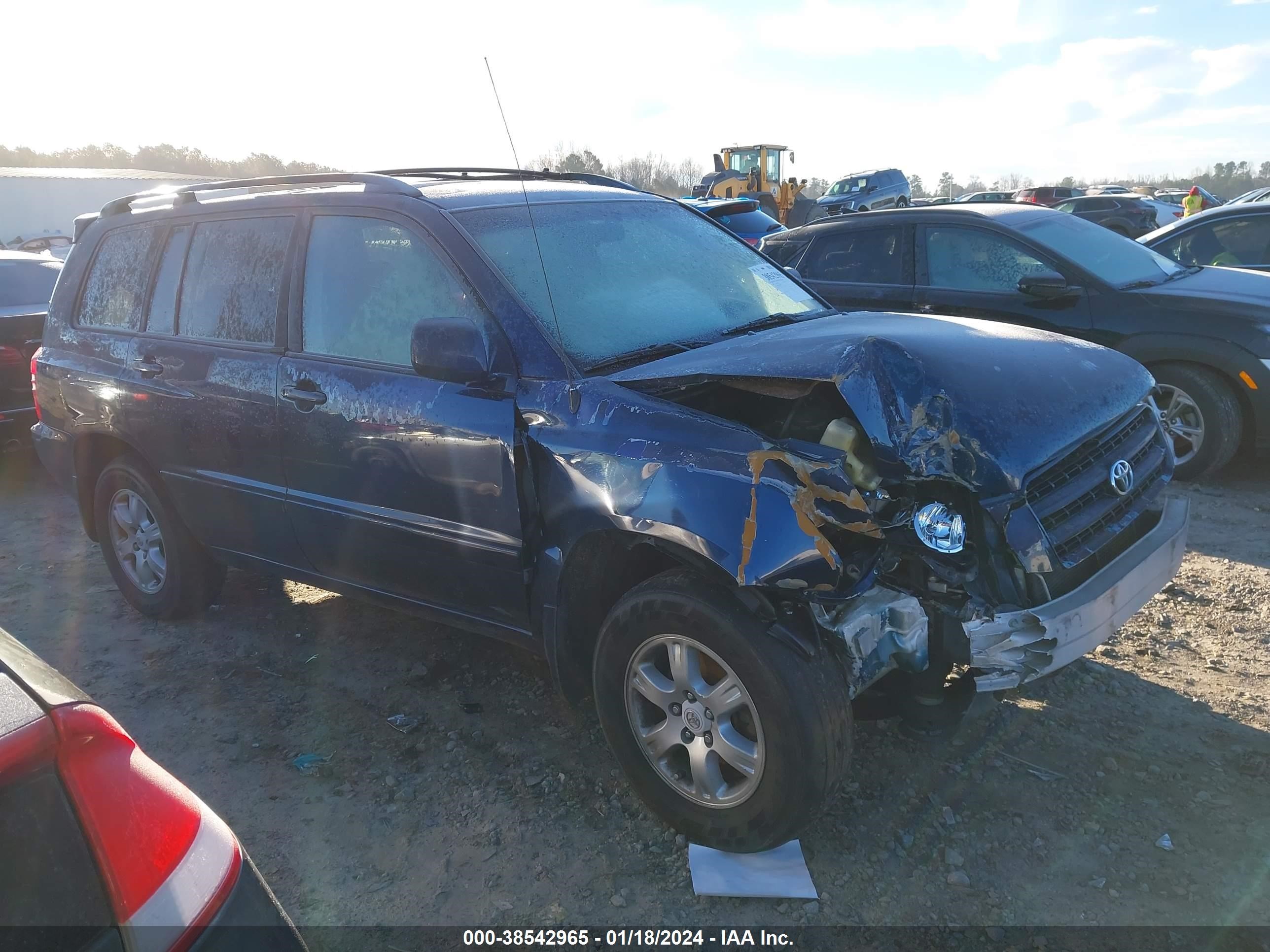 TOYOTA HIGHLANDER 2003 jtegf21a430086199