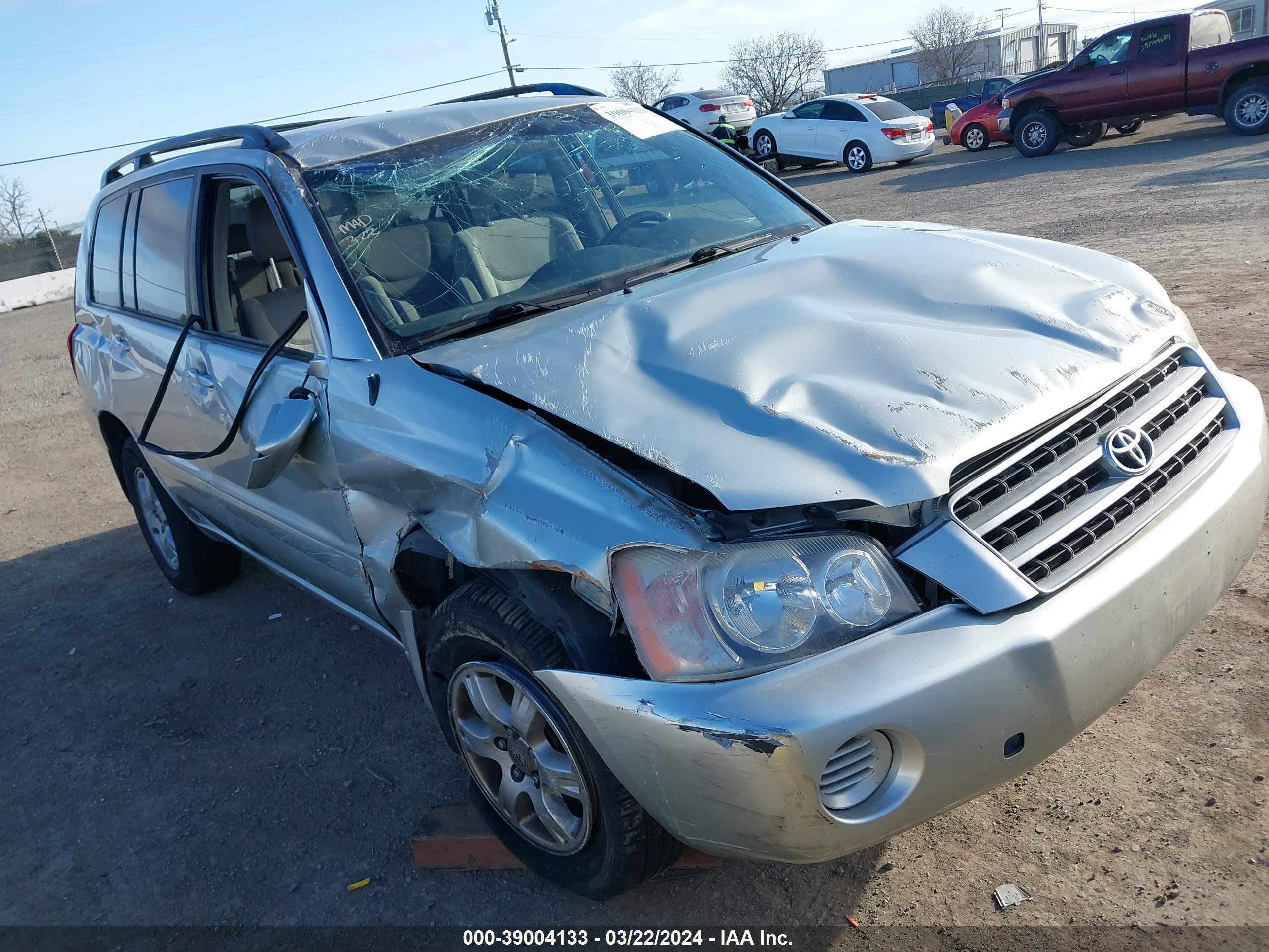 TOYOTA HIGHLANDER 2003 jtegf21a430089281