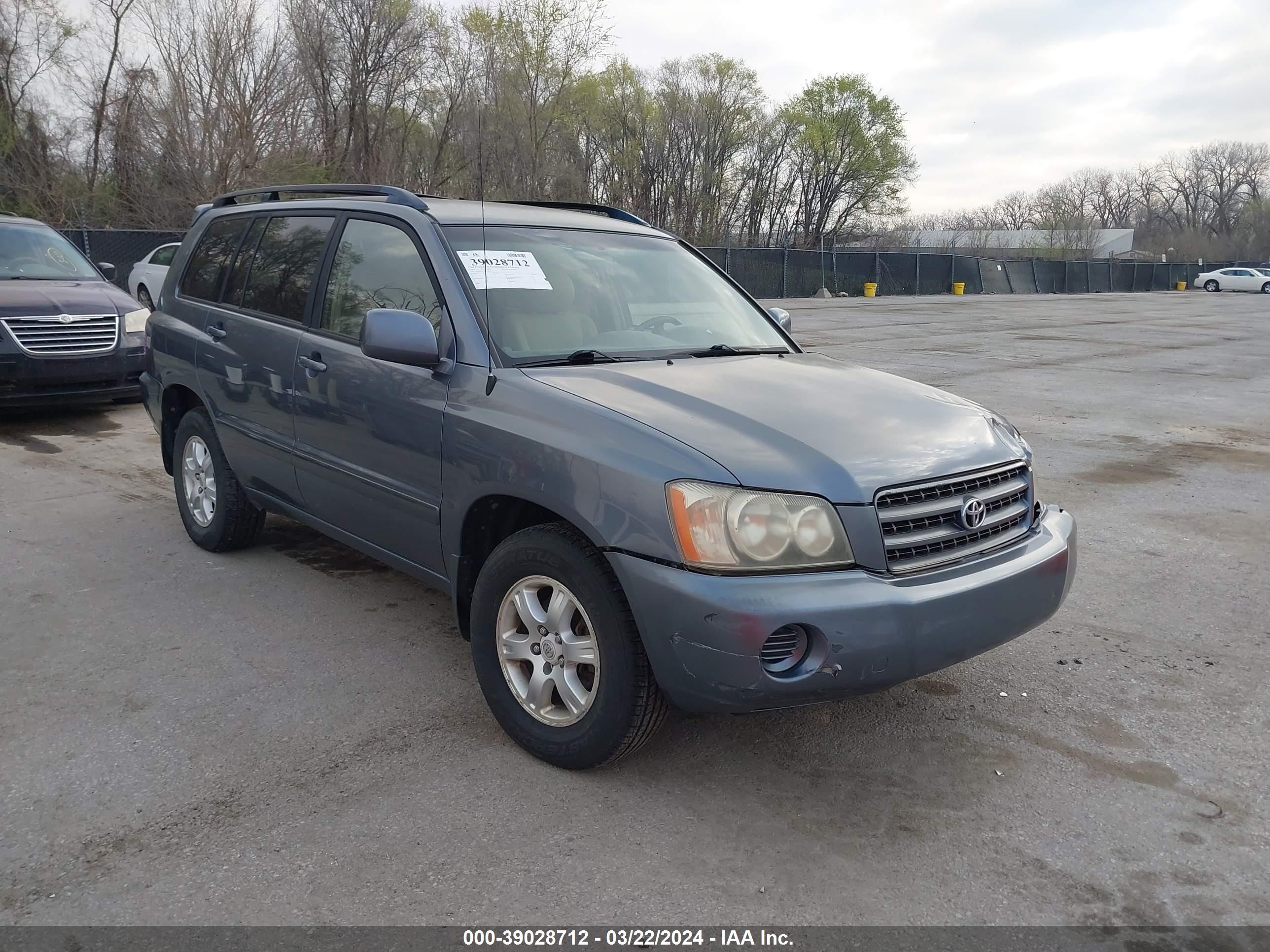 TOYOTA HIGHLANDER 2003 jtegf21a430109495