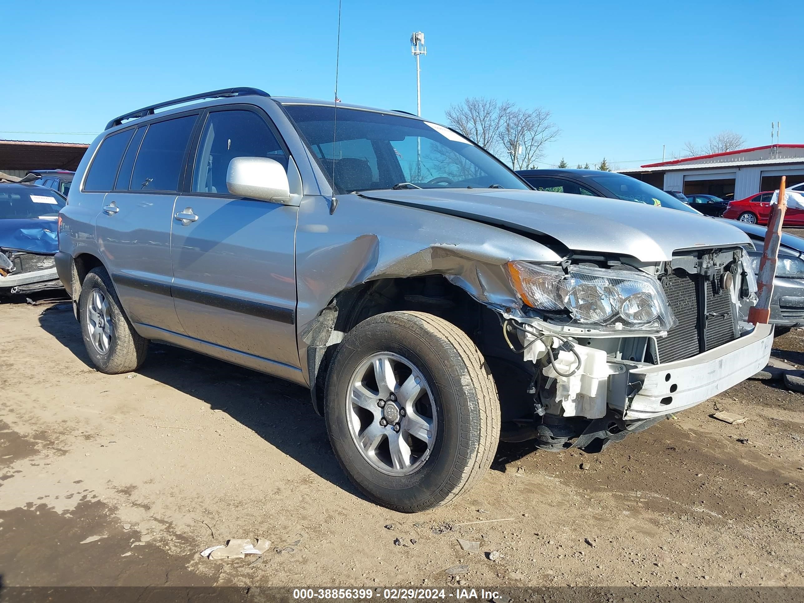 TOYOTA HIGHLANDER 2001 jtegf21a510005367