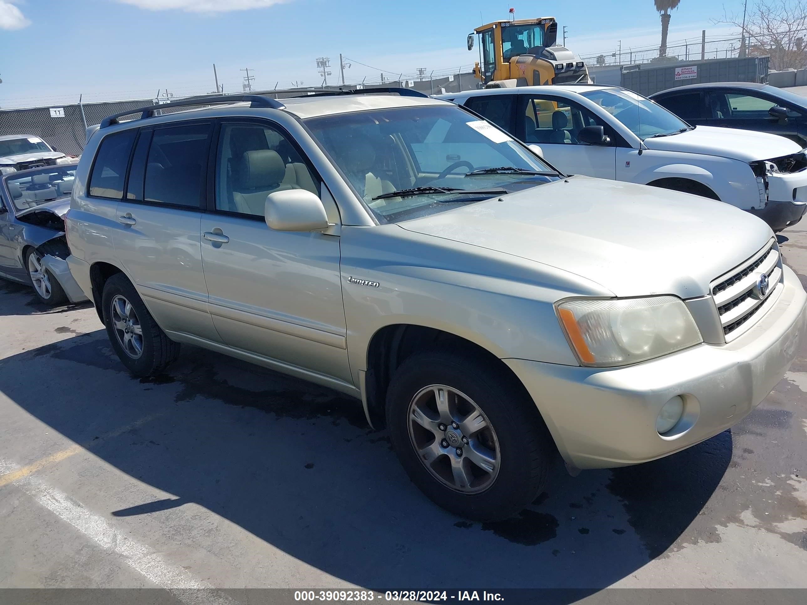 TOYOTA HIGHLANDER 2003 jtegf21a530097891