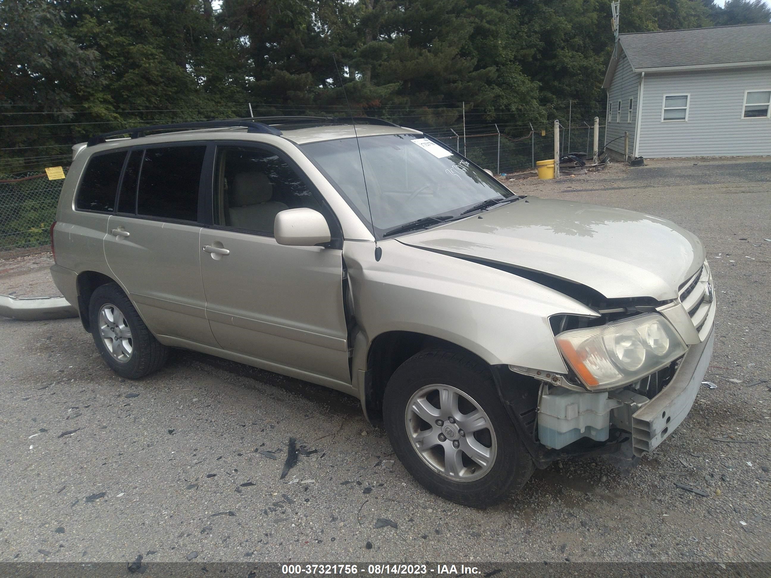 TOYOTA HIGHLANDER 2003 jtegf21a530110154