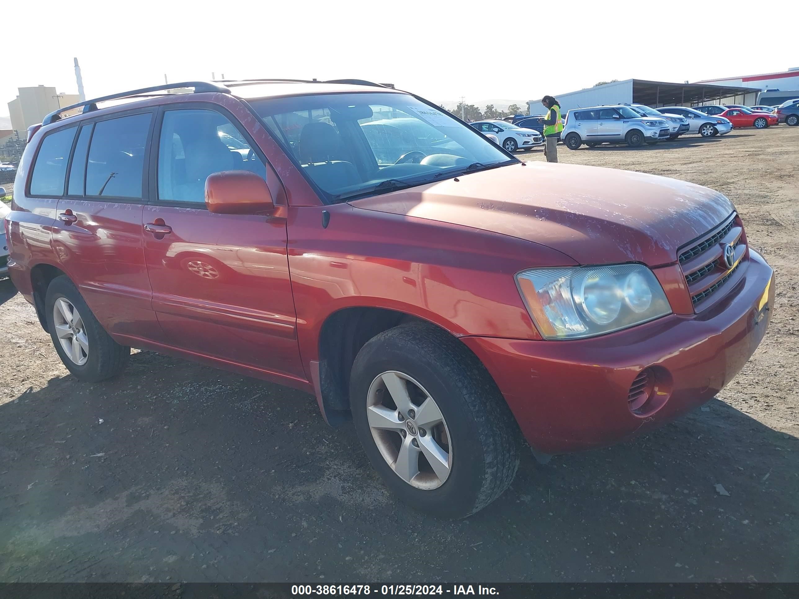 TOYOTA HIGHLANDER 2003 jtegf21a830116157