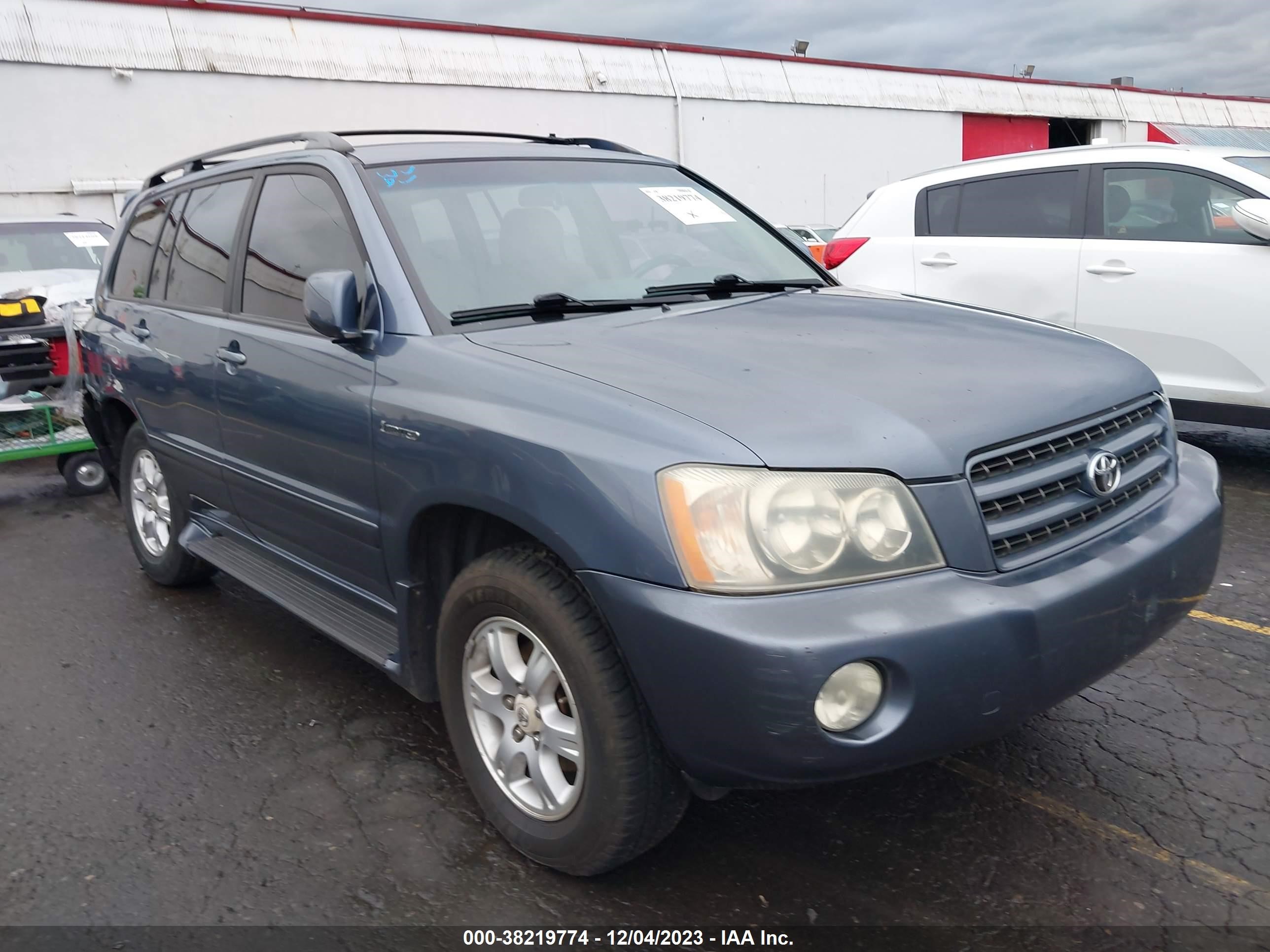 TOYOTA HIGHLANDER 2003 jtegf21a930081726