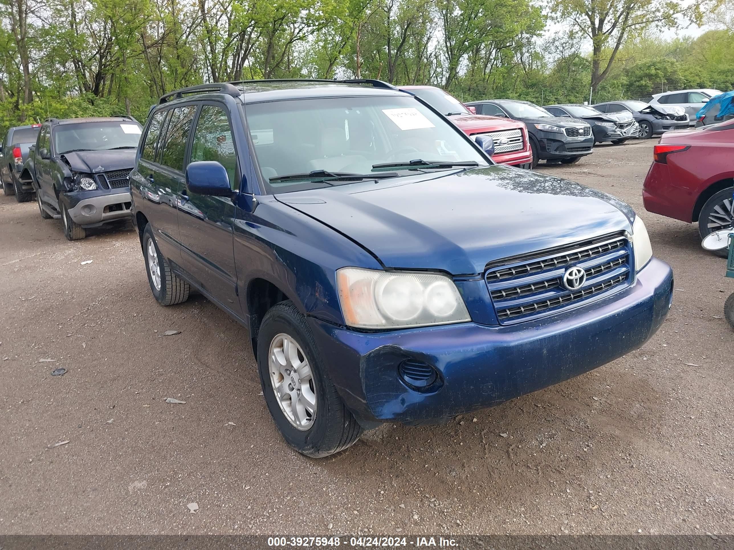 TOYOTA HIGHLANDER 2003 jtegf21a930082150