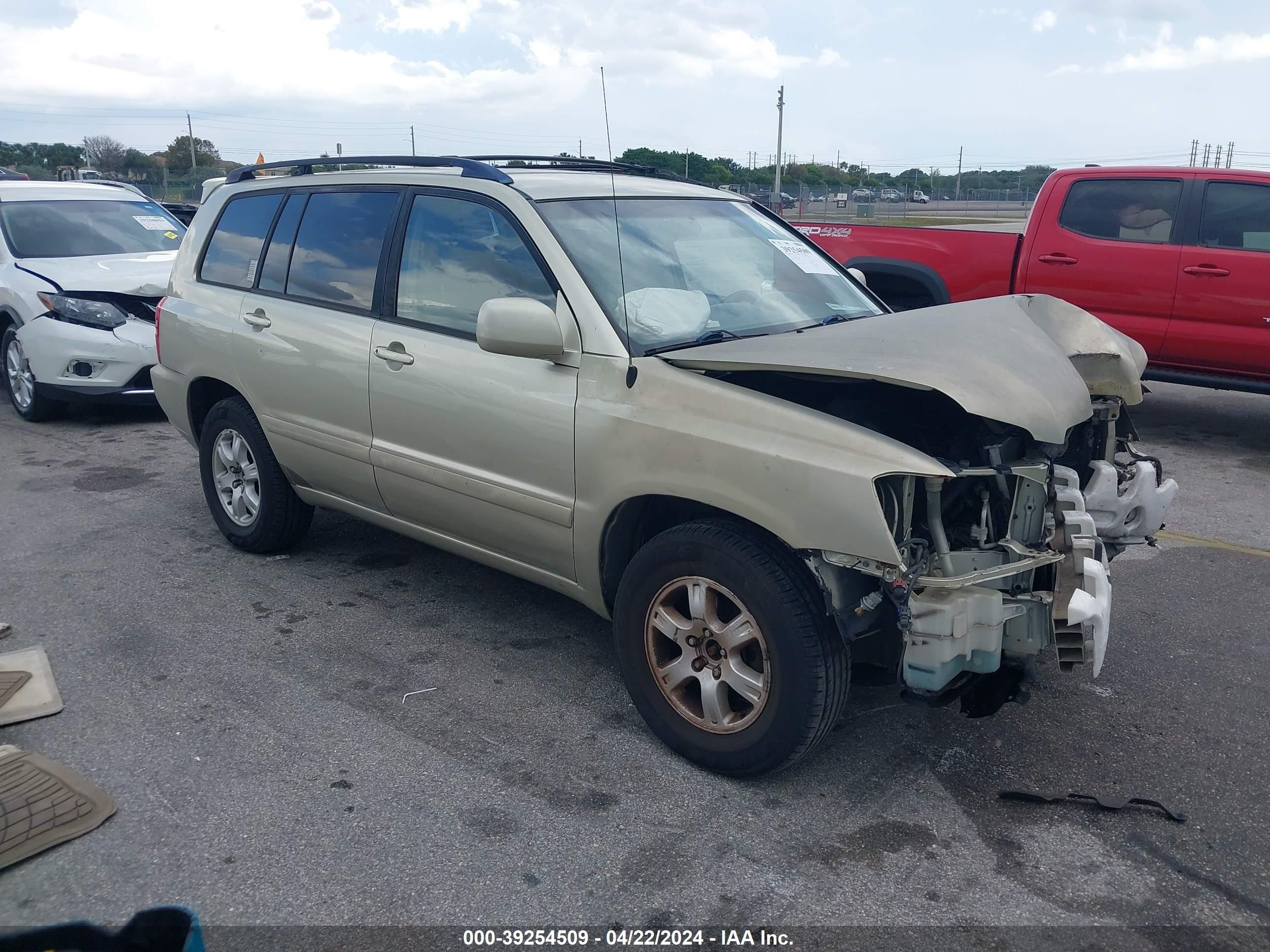 TOYOTA HIGHLANDER 2003 jtegf21a930110870