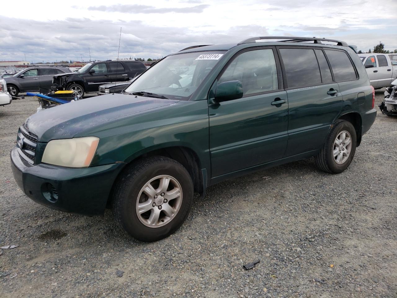 TOYOTA HIGHLANDER 2002 jtegf21ax20036826