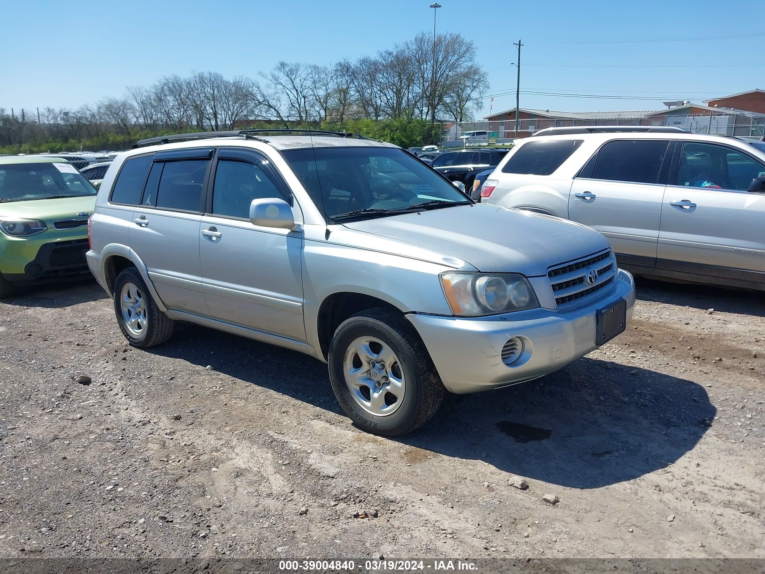 TOYOTA HIGHLANDER 2002 jtegf21ax20055182