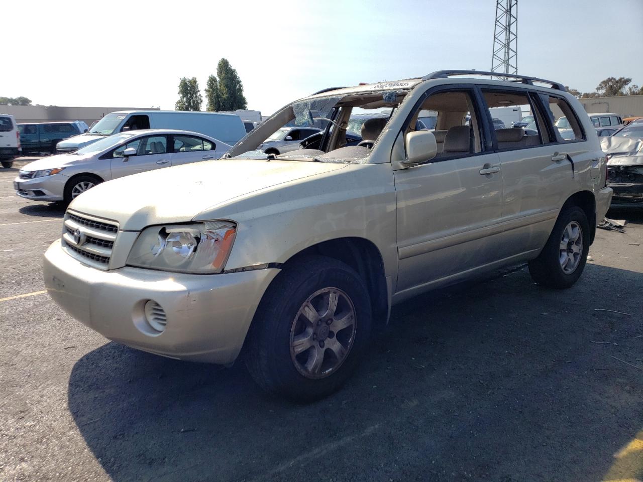 TOYOTA HIGHLANDER 2003 jtegf21ax30094405