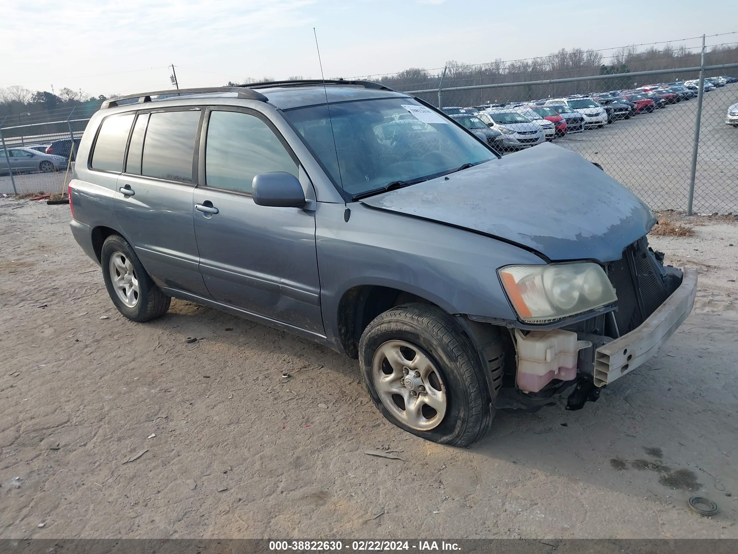 TOYOTA HIGHLANDER 2003 jtegf21ax30110232