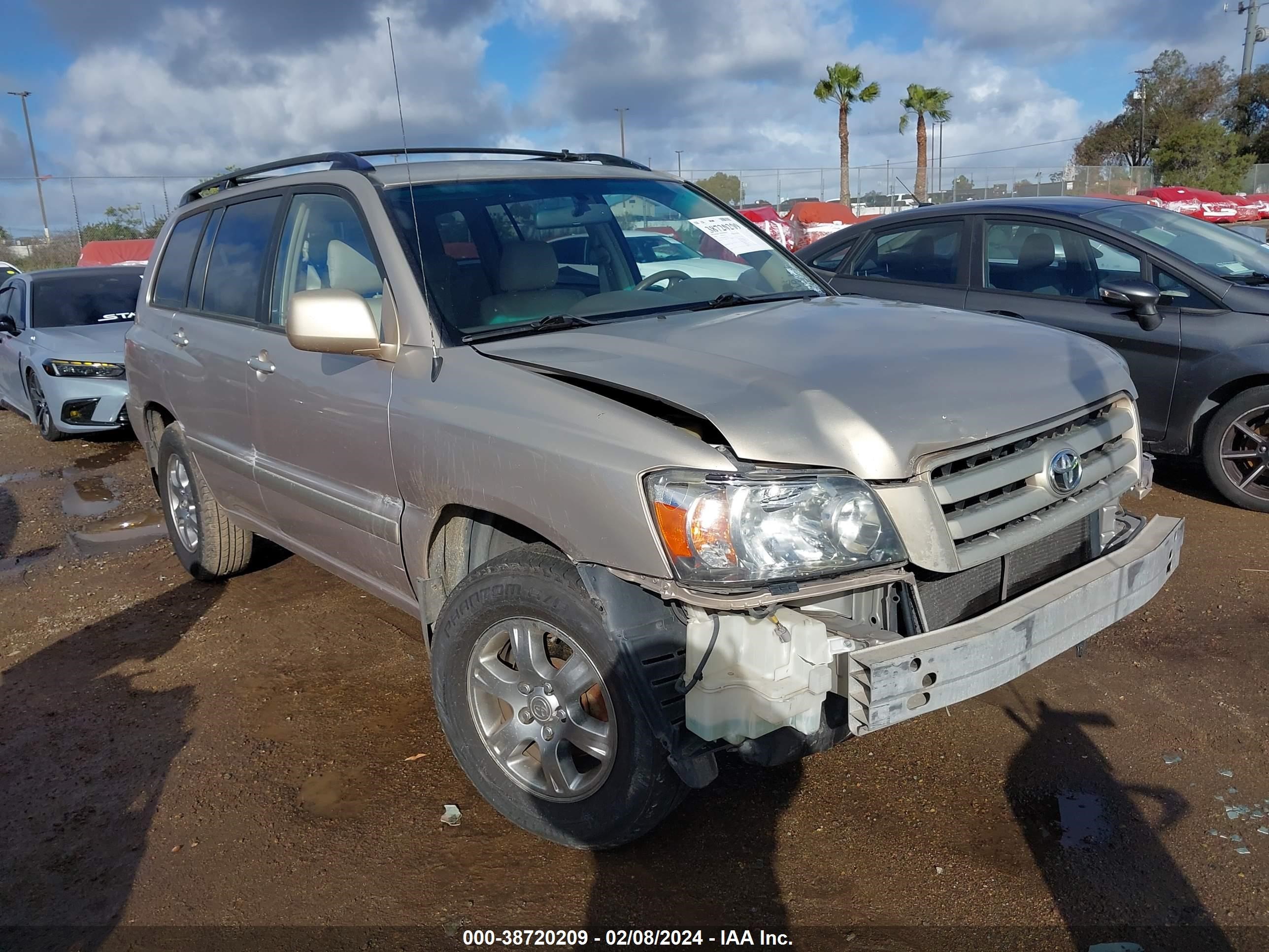 TOYOTA HIGHLANDER 2004 jtegp21a040033224