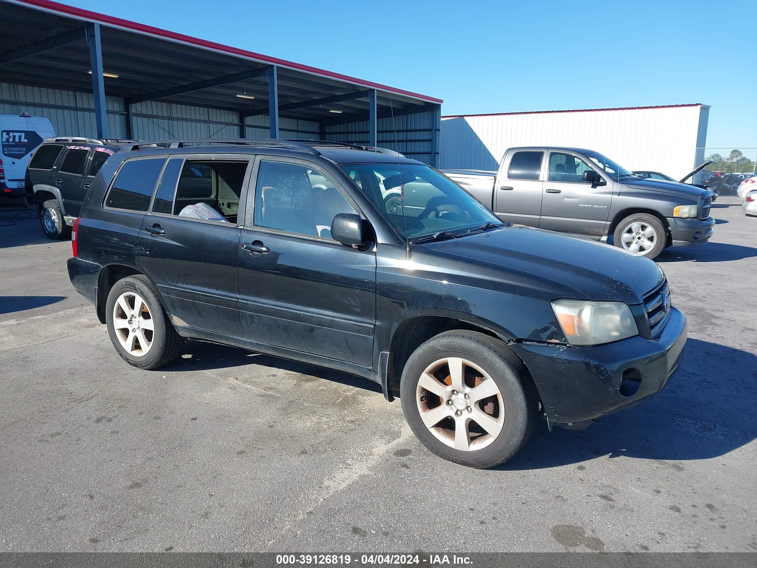 TOYOTA HIGHLANDER 2005 jtegp21a050046654