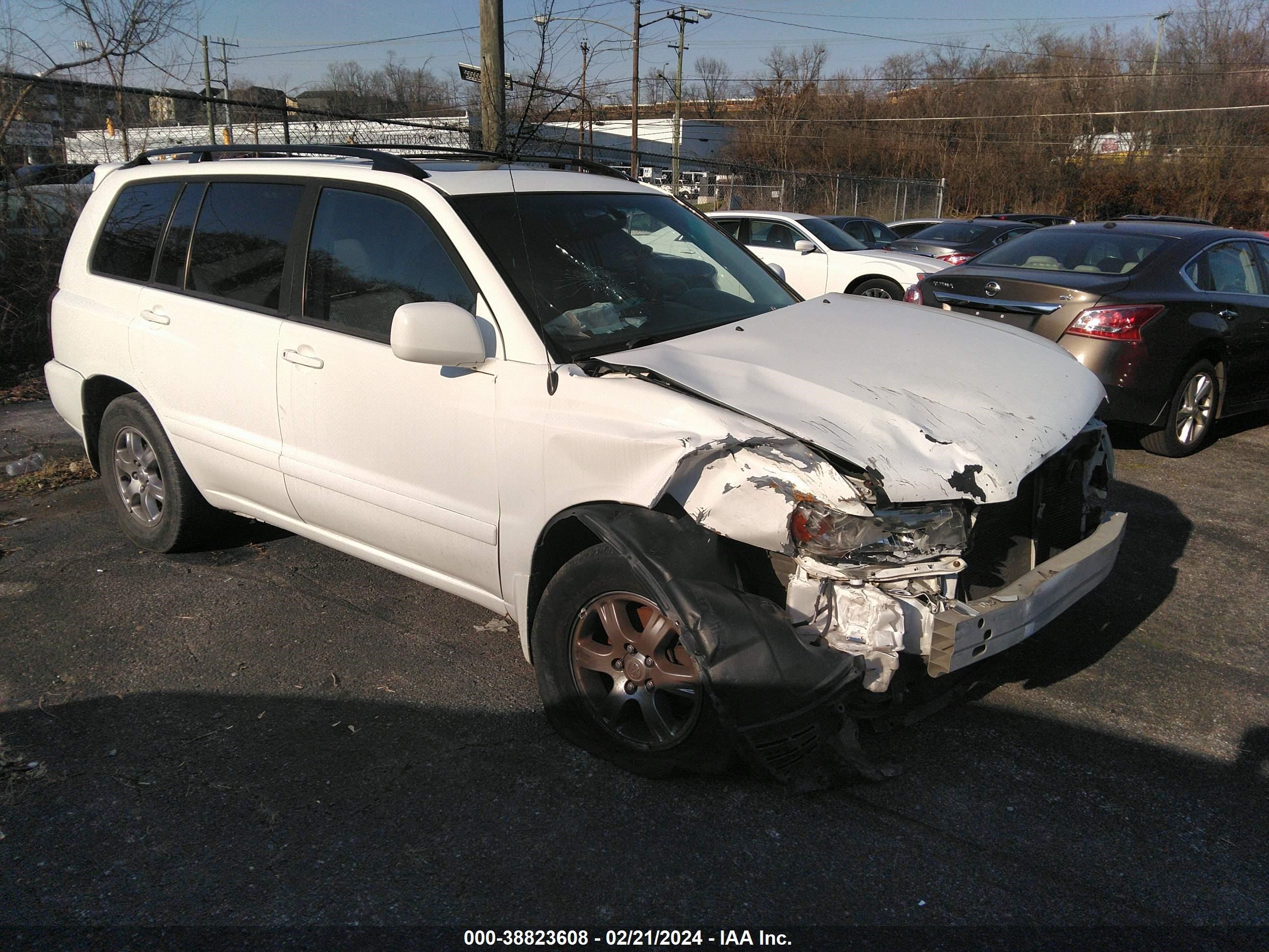 TOYOTA HIGHLANDER 2007 jtegp21a170135801