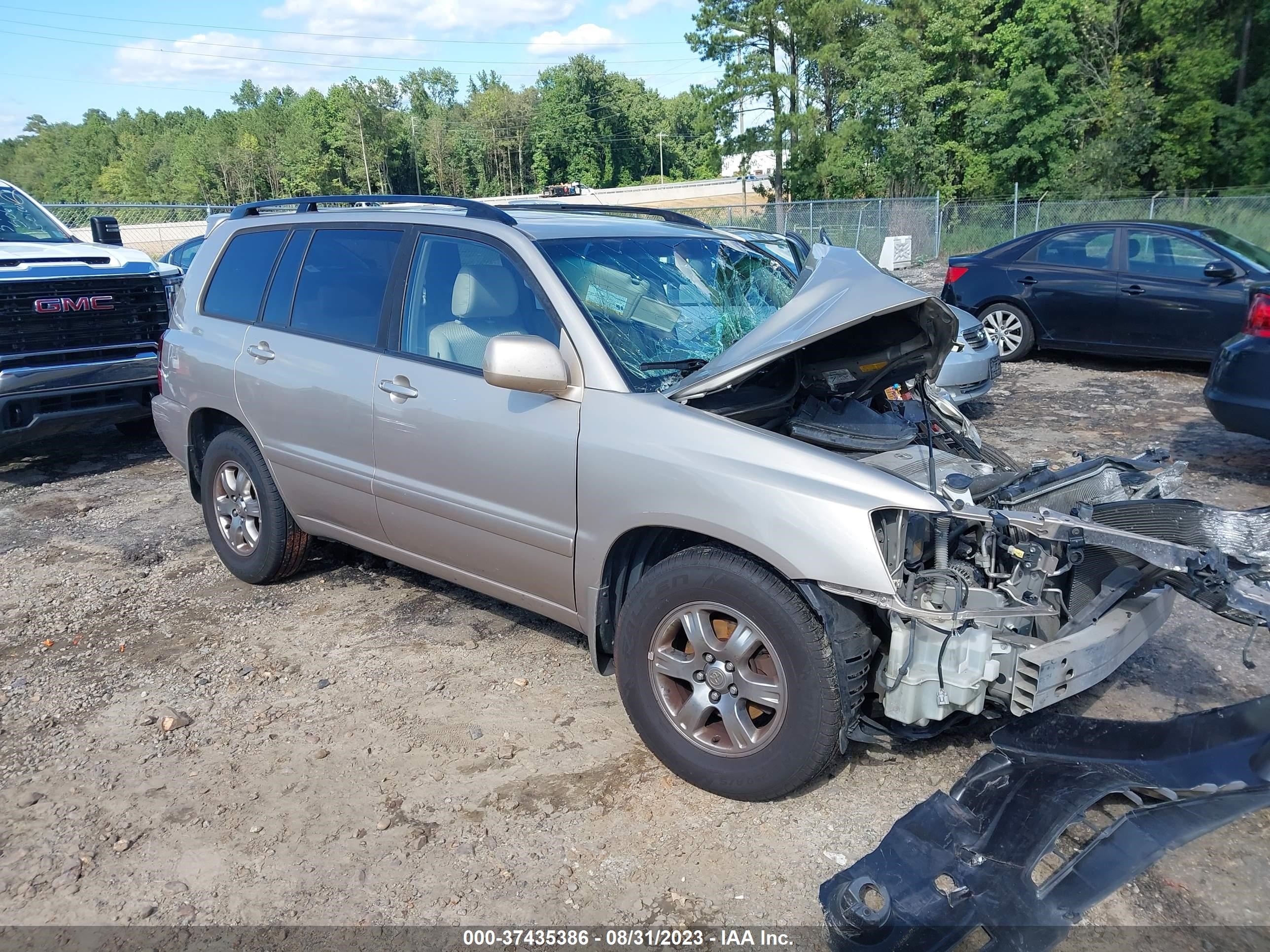 TOYOTA HIGHLANDER 2007 jtegp21a170145227