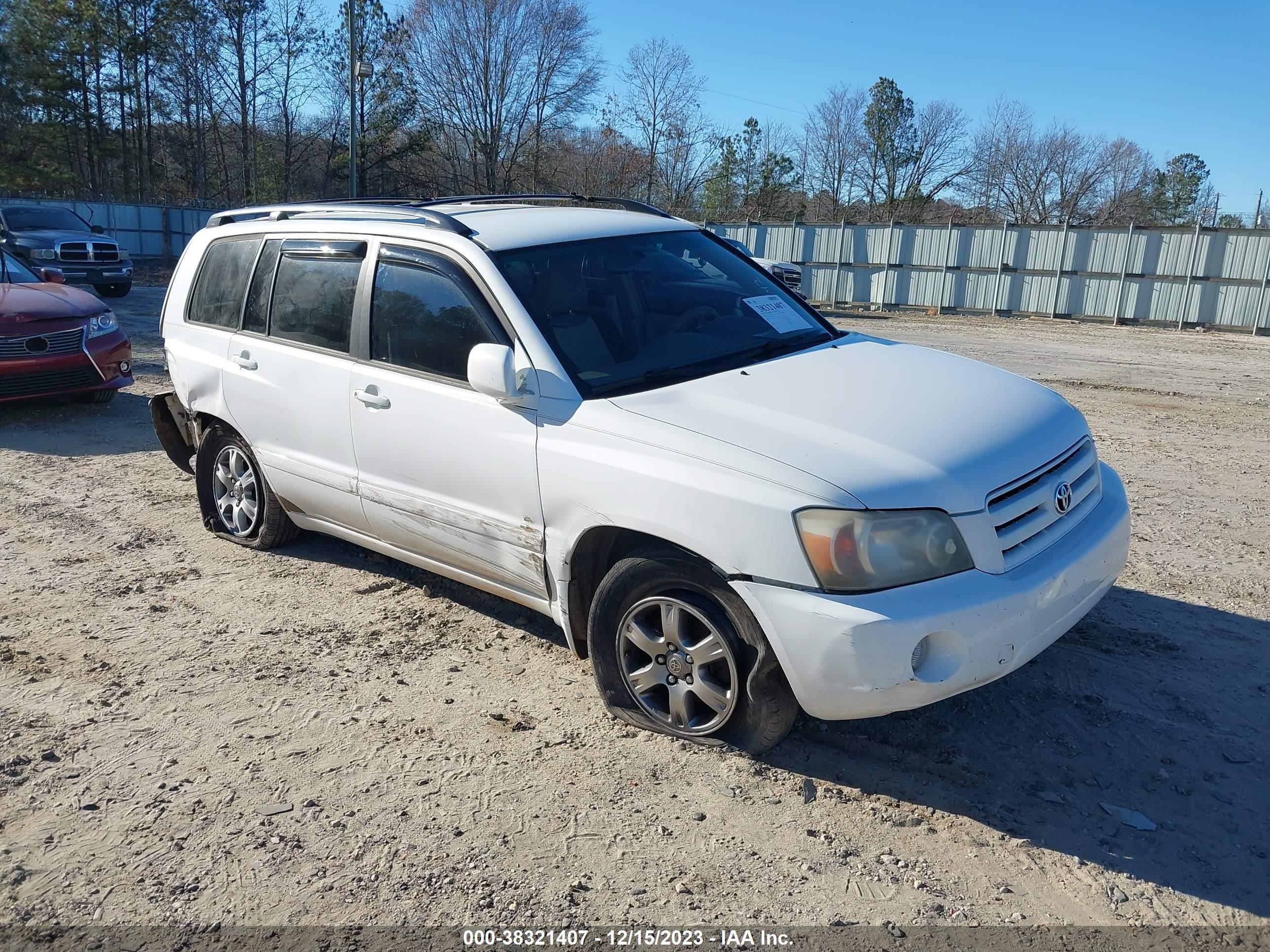 TOYOTA HIGHLANDER 2006 jtegp21a360092142