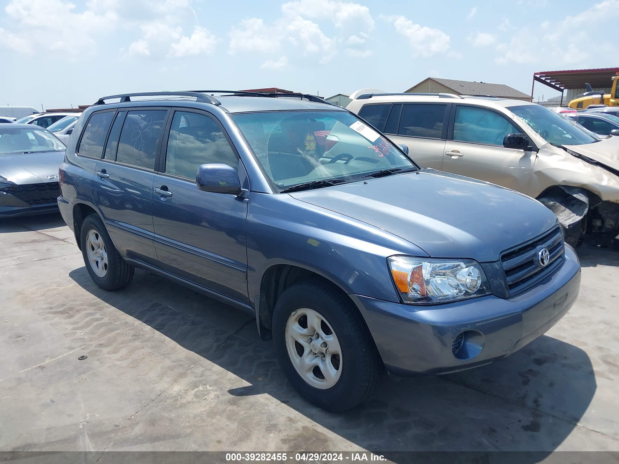 TOYOTA HIGHLANDER 2006 jtegp21a360120540