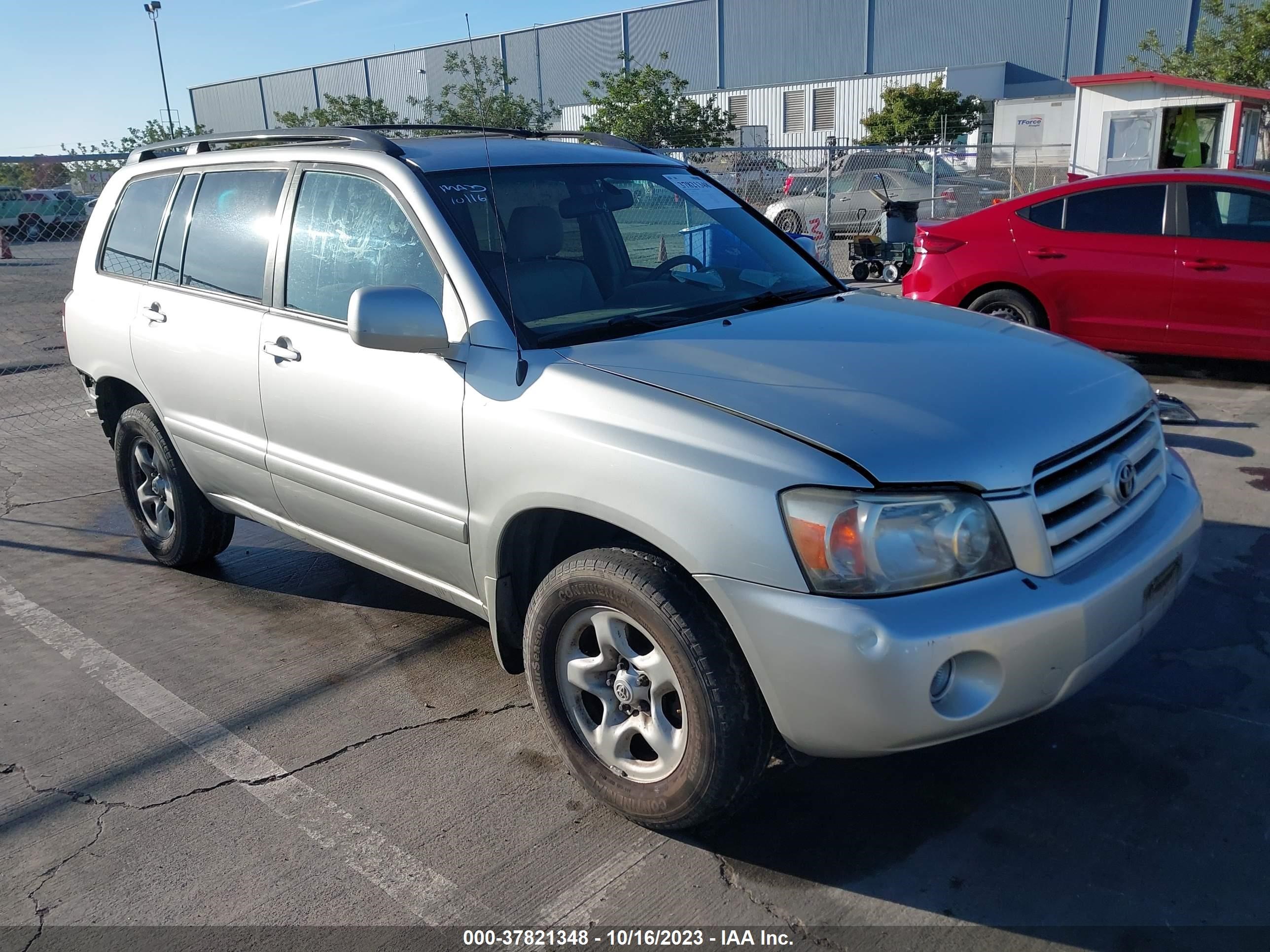 TOYOTA HIGHLANDER 2006 jtegp21a460108283