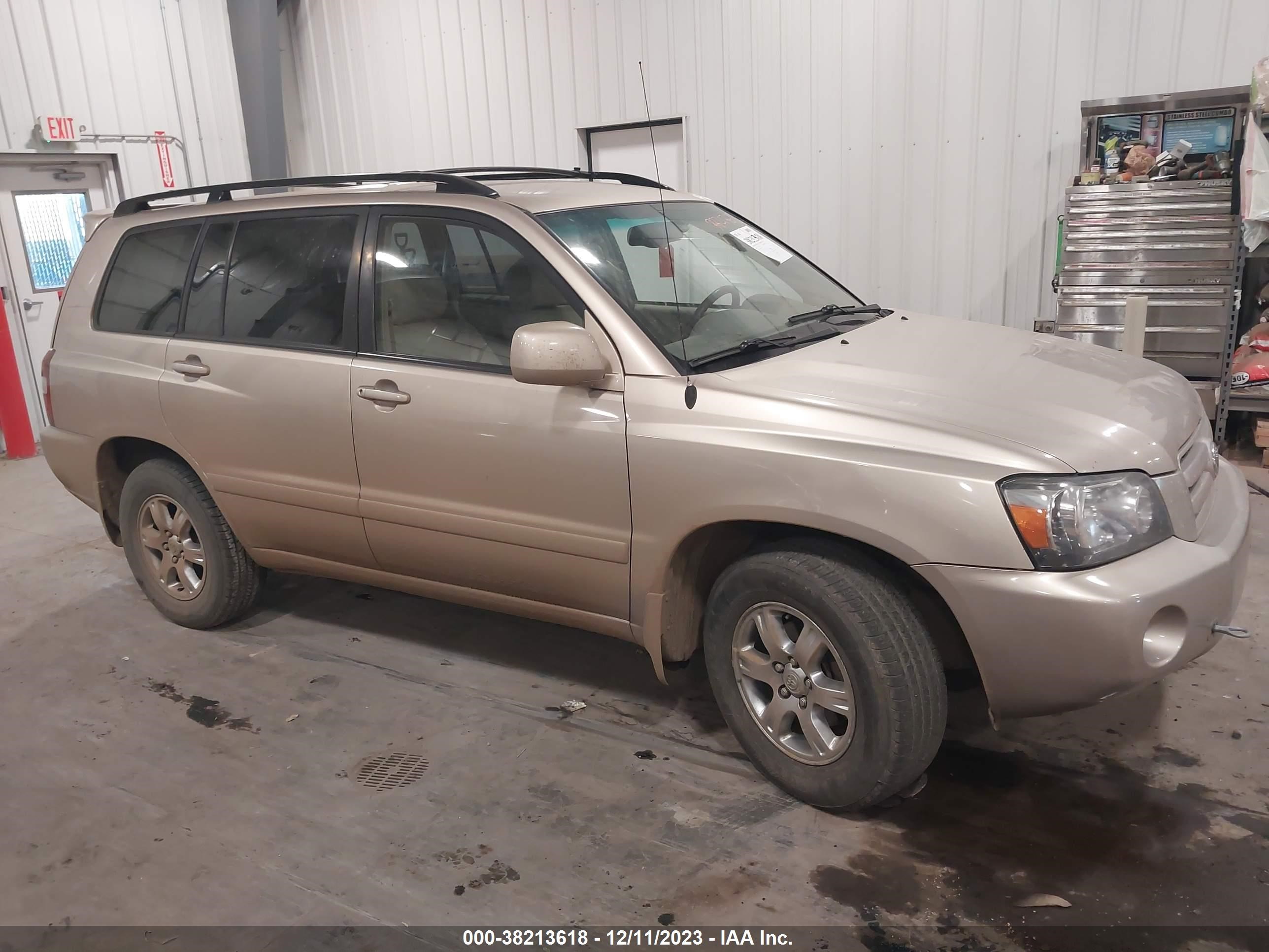 TOYOTA HIGHLANDER 2005 jtegp21a550046360