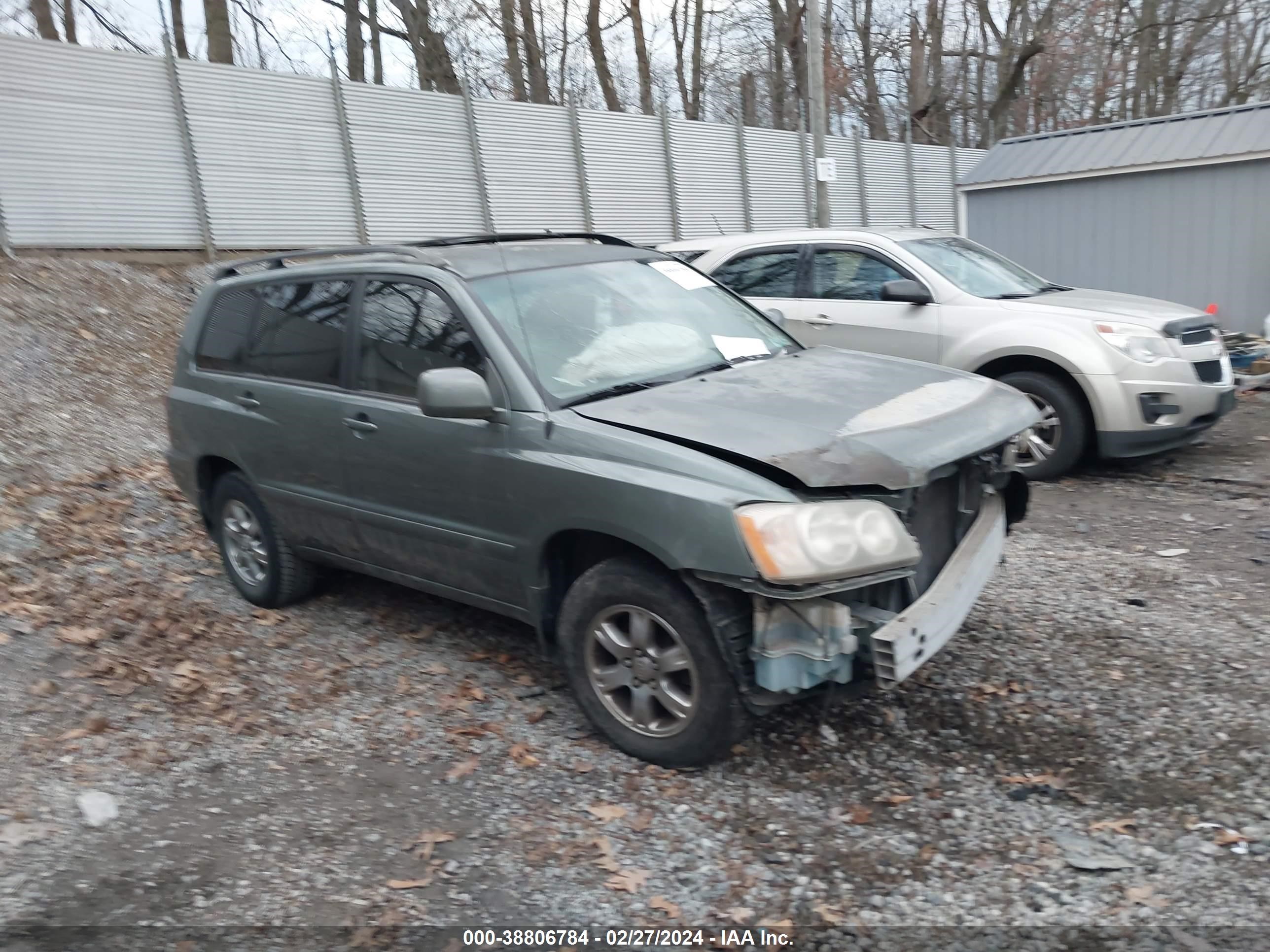 TOYOTA HIGHLANDER 2005 jtegp21a550075759