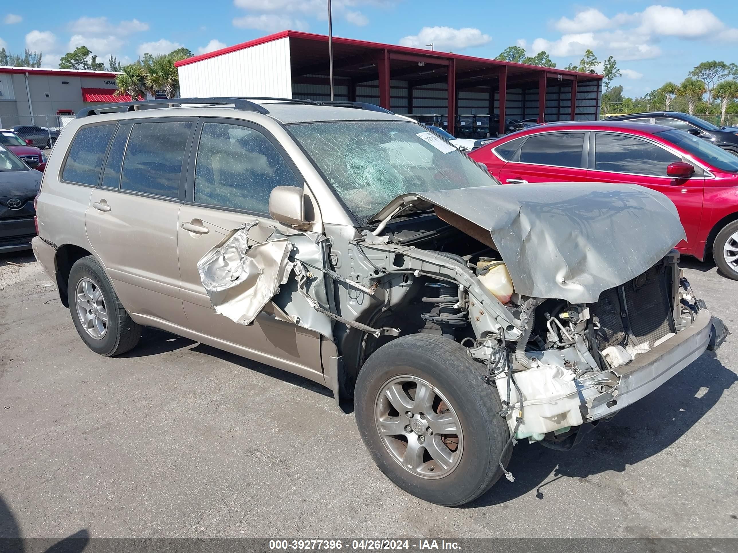 TOYOTA HIGHLANDER 2006 jtegp21a560123584