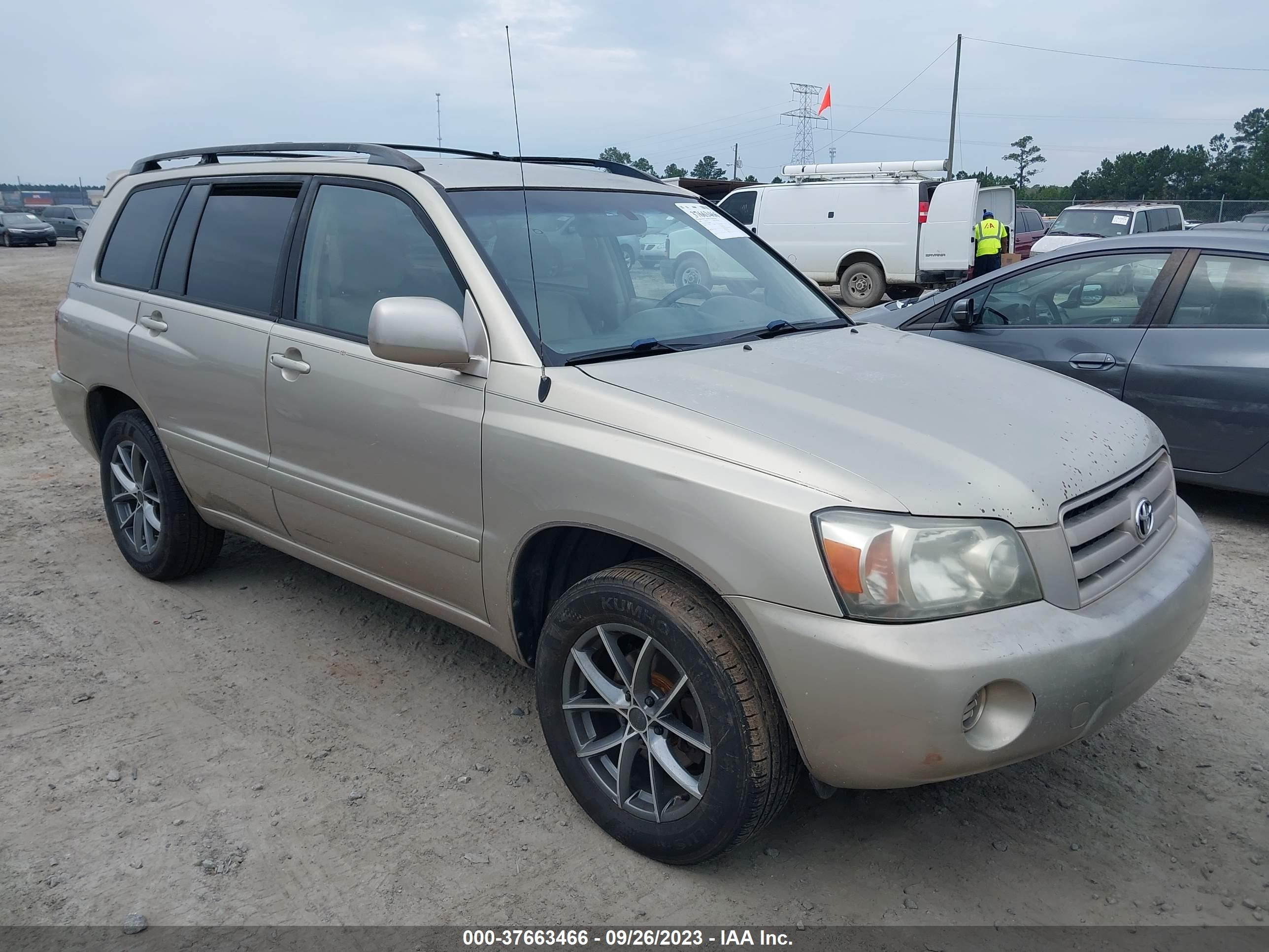 TOYOTA HIGHLANDER 2004 jtegp21a740021880