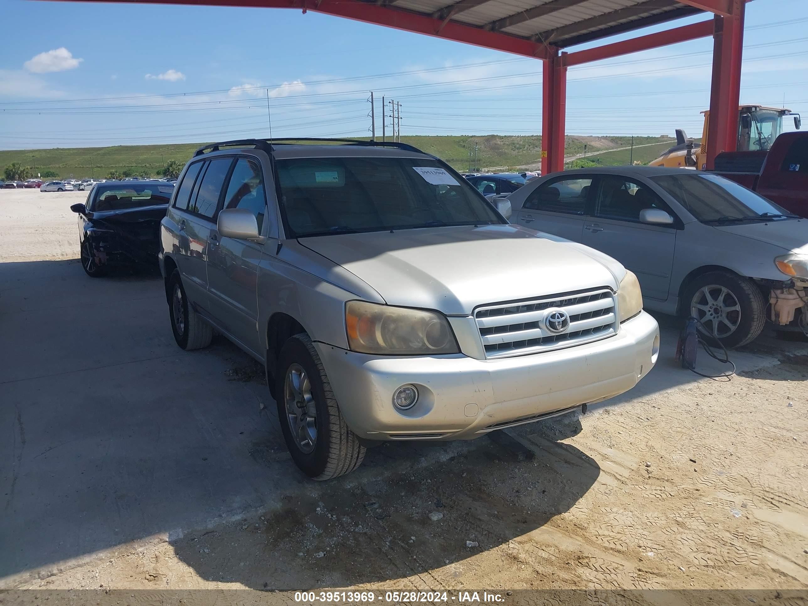 TOYOTA HIGHLANDER 2004 jtegp21a740038257