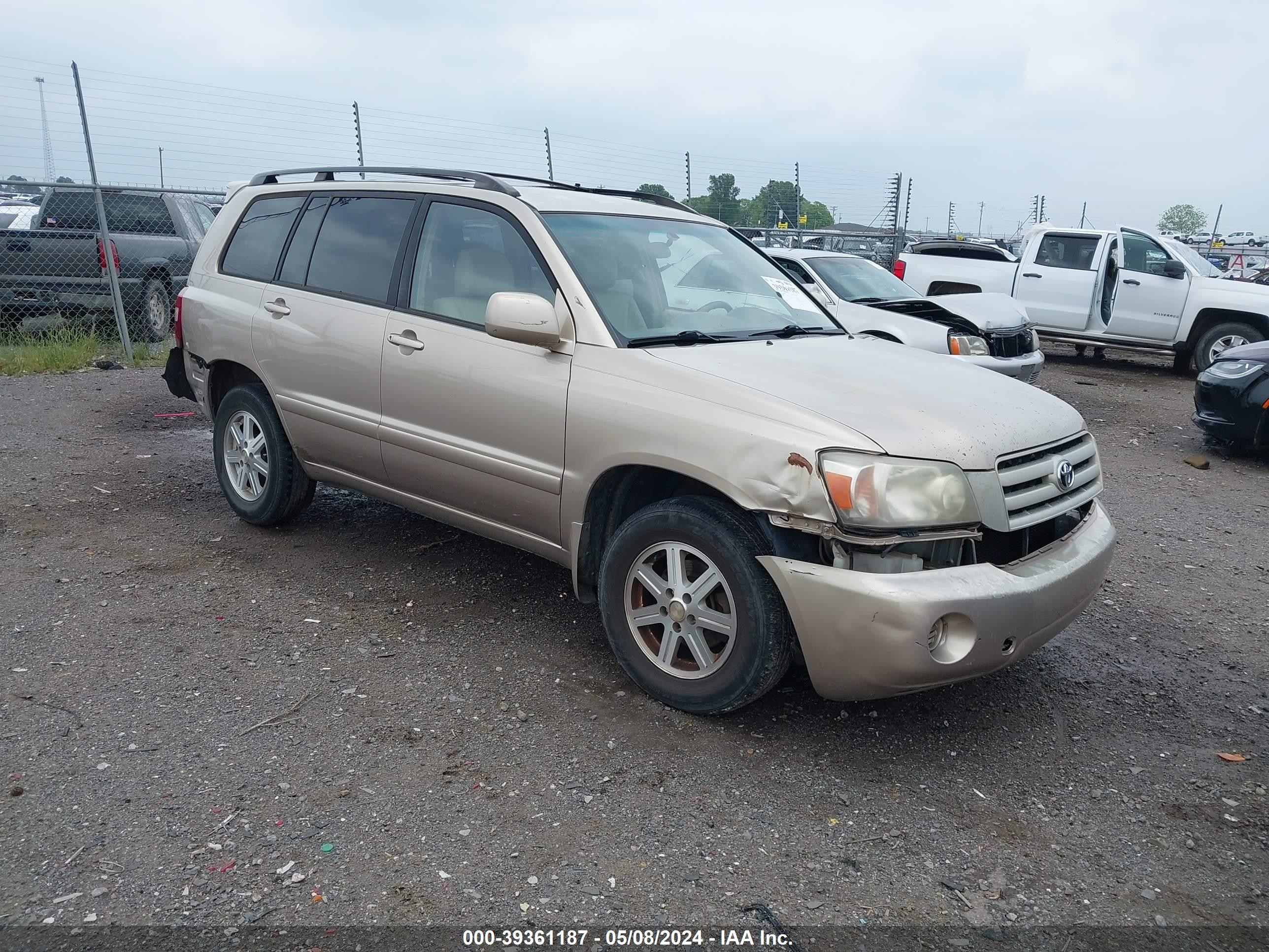 TOYOTA HIGHLANDER 2005 jtegp21a750059837