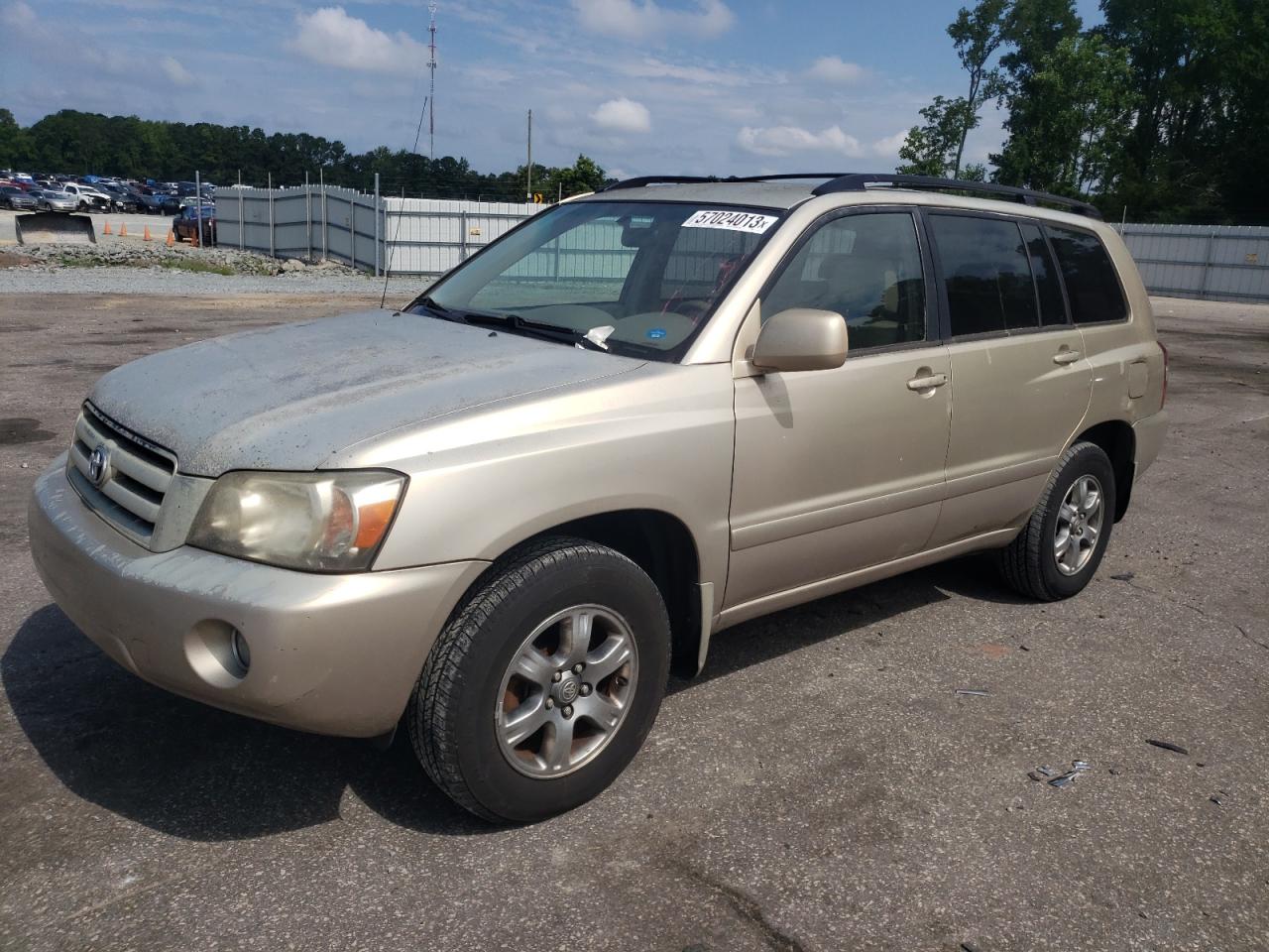 TOYOTA HIGHLANDER 2005 jtegp21a850083600