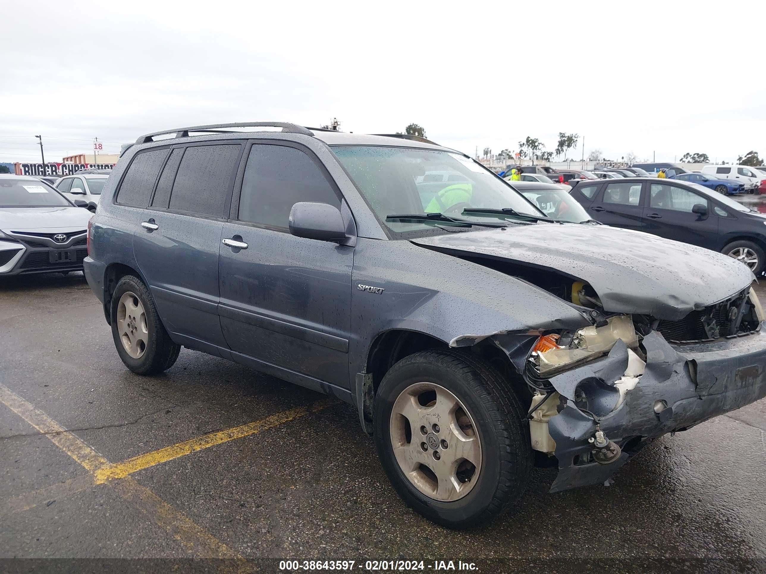 TOYOTA HIGHLANDER 2006 jtegp21a960115830