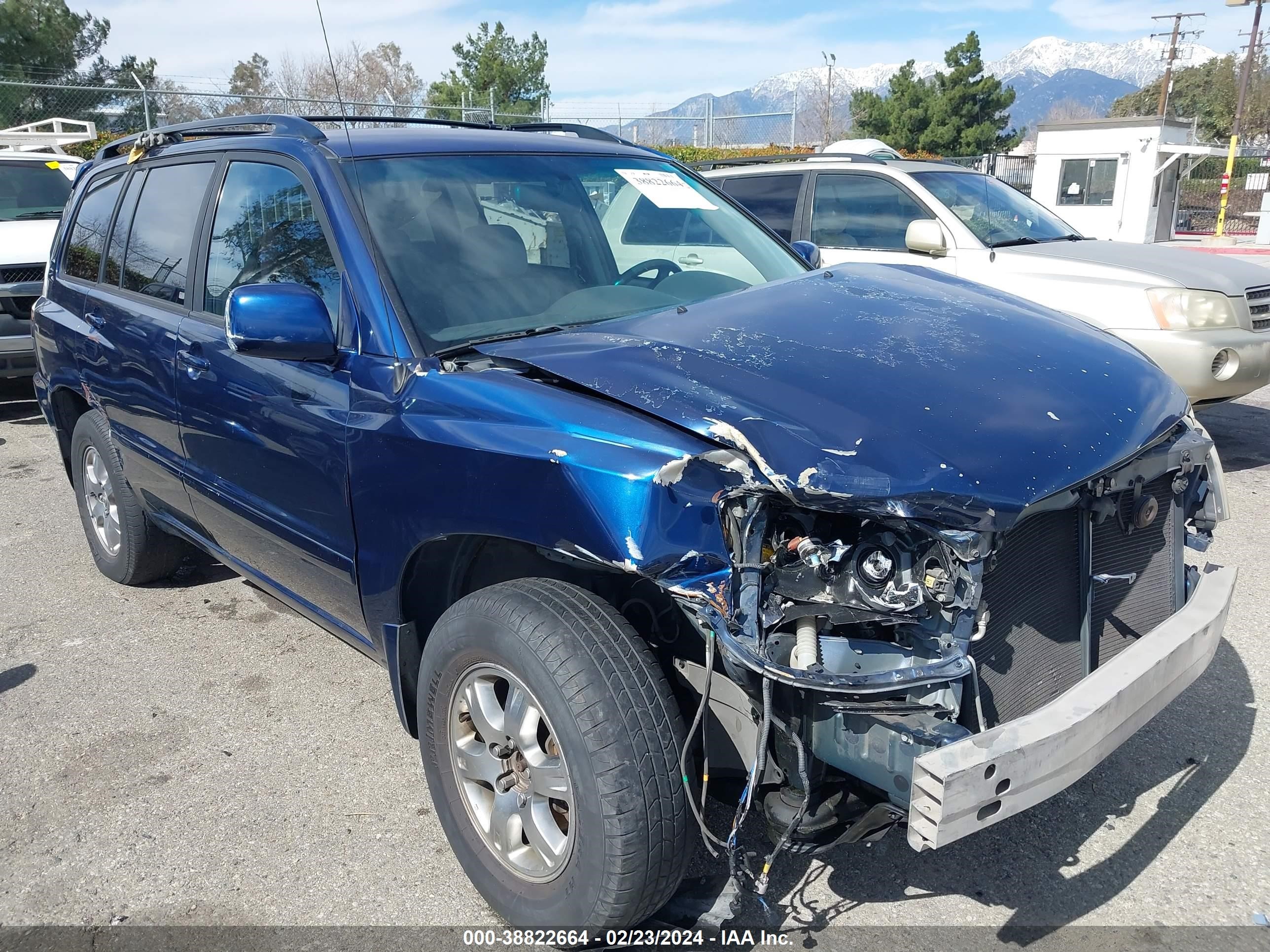 TOYOTA HIGHLANDER 2005 jtegp21ax50059556