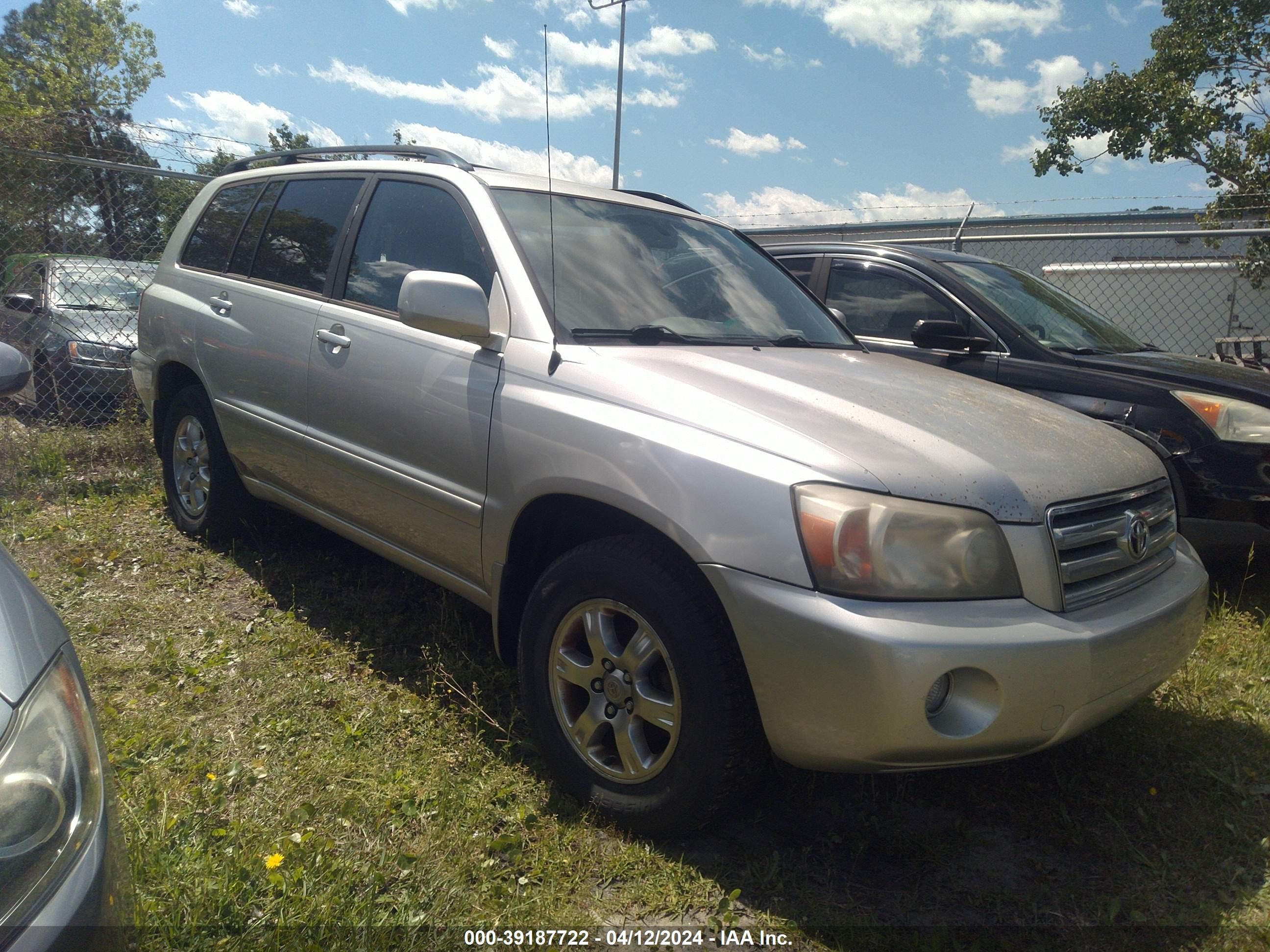 TOYOTA HIGHLANDER 2006 jtegp21ax60116324