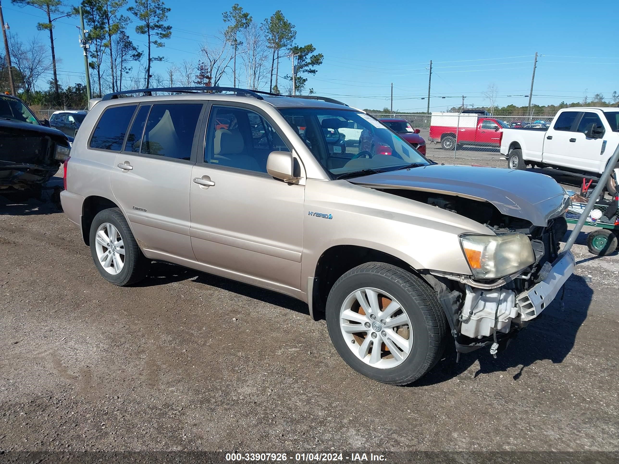 TOYOTA HIGHLANDER 2007 jtegw21a270022863